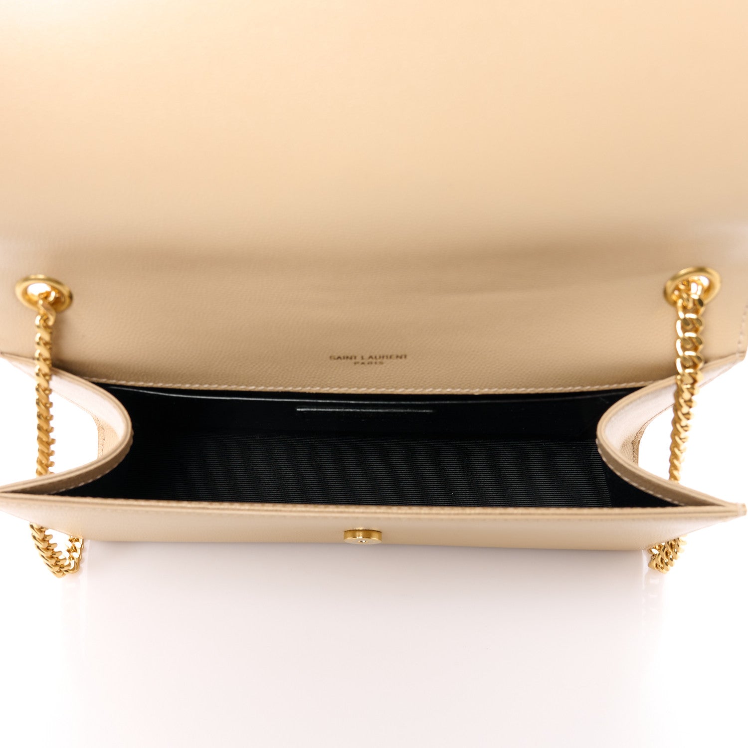 Saint Laurent Grain De Poudre Medium Monogram Kate Satchel Nude Powder 5 of 11