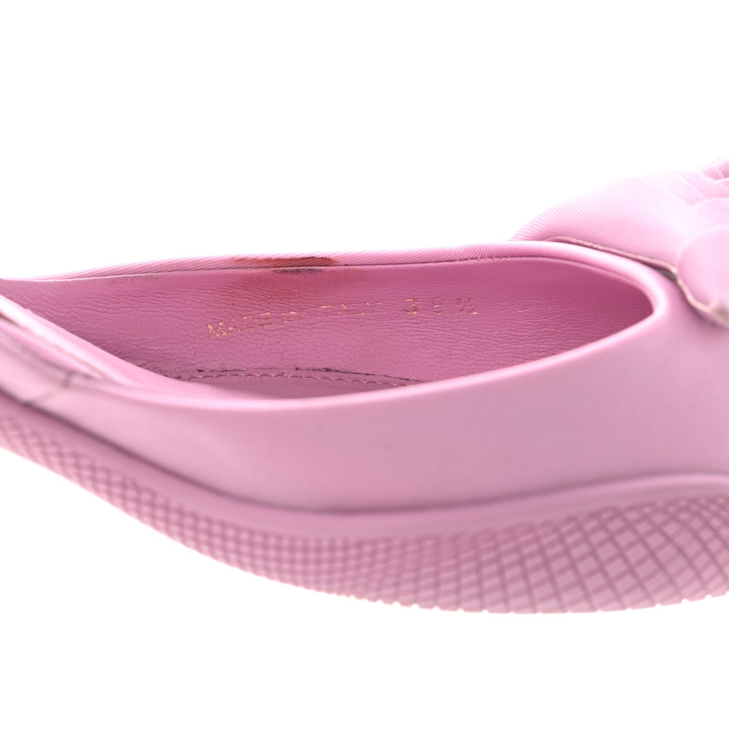 Nylon Flower Pointed Toe 45mm Slingback Pumps 38.5 Primula