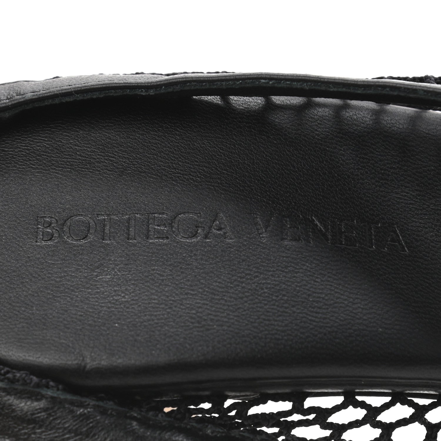 Bottega Veneta Mesh Nappa Chunky Chain Sandals 39.5 Black 7 of 7