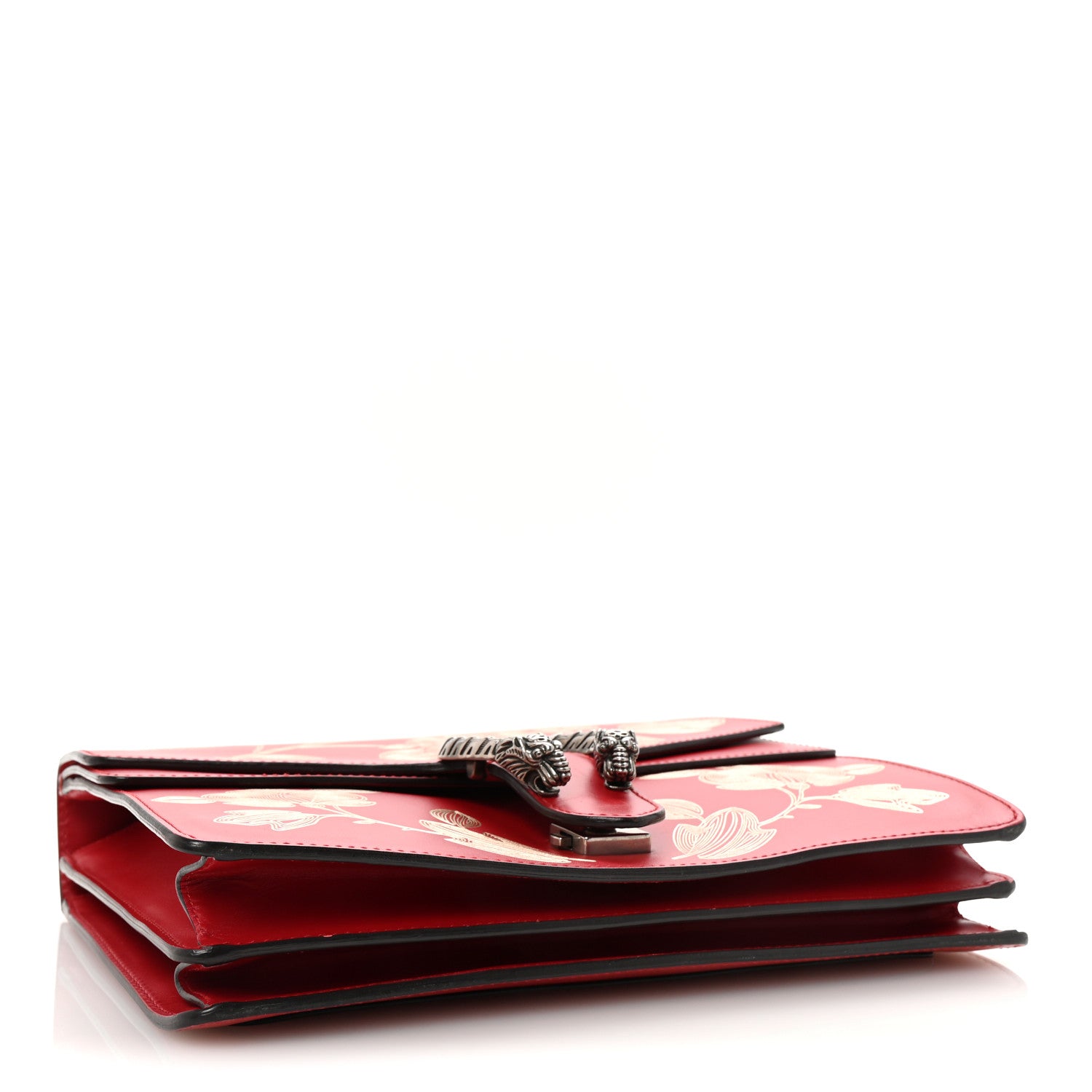 Gucci Calfskin Chinese New Year Medium Dionysus Shoulder Bag Hibiscus Red 4 of 10