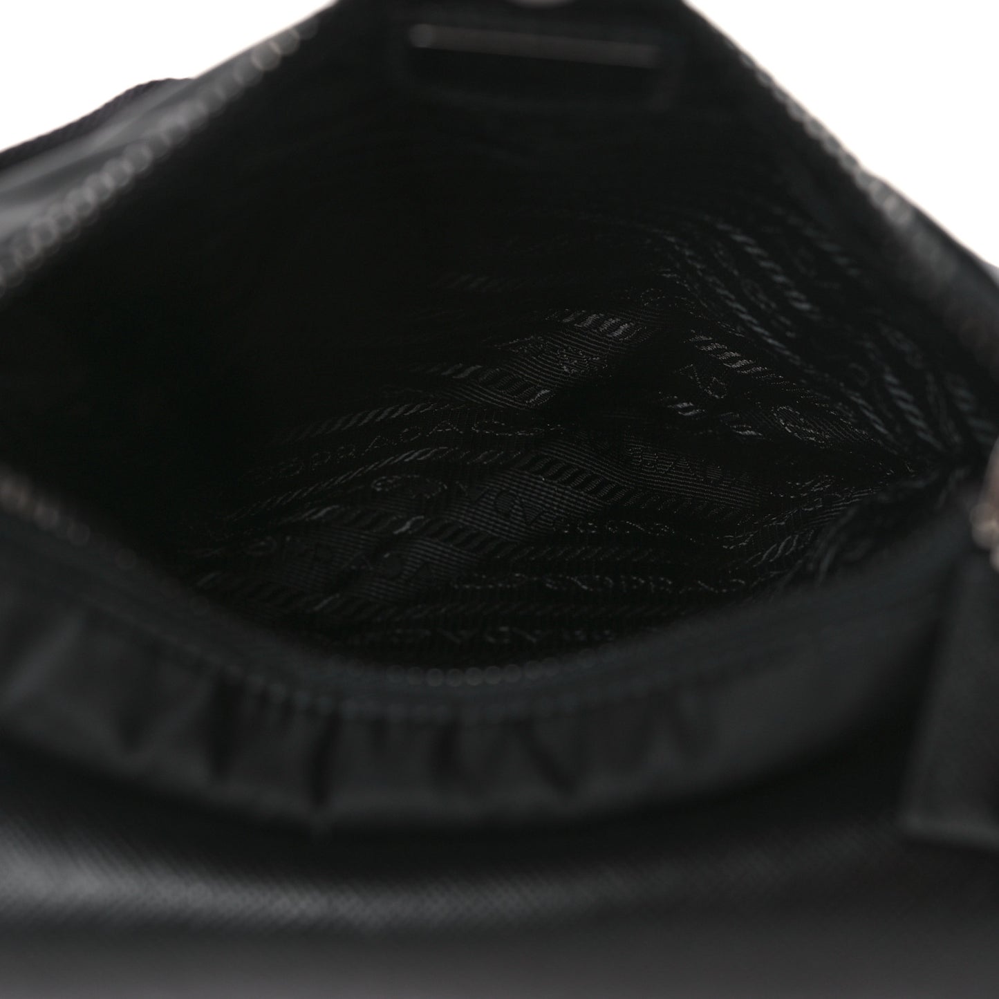Re-Nylon Saffiano Belt Bag Black