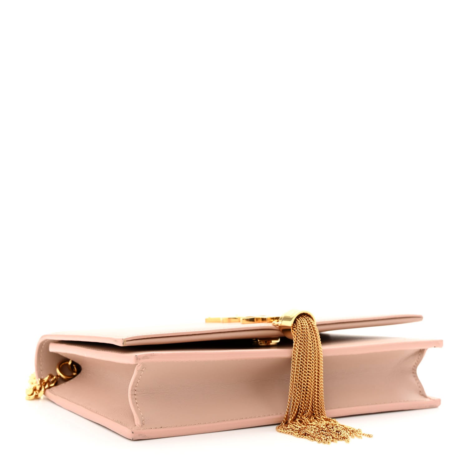 Saint Laurent Grain De Poudre Classic Monogram Kate Tassel Chain Wallet Pale Blush 4 of 12