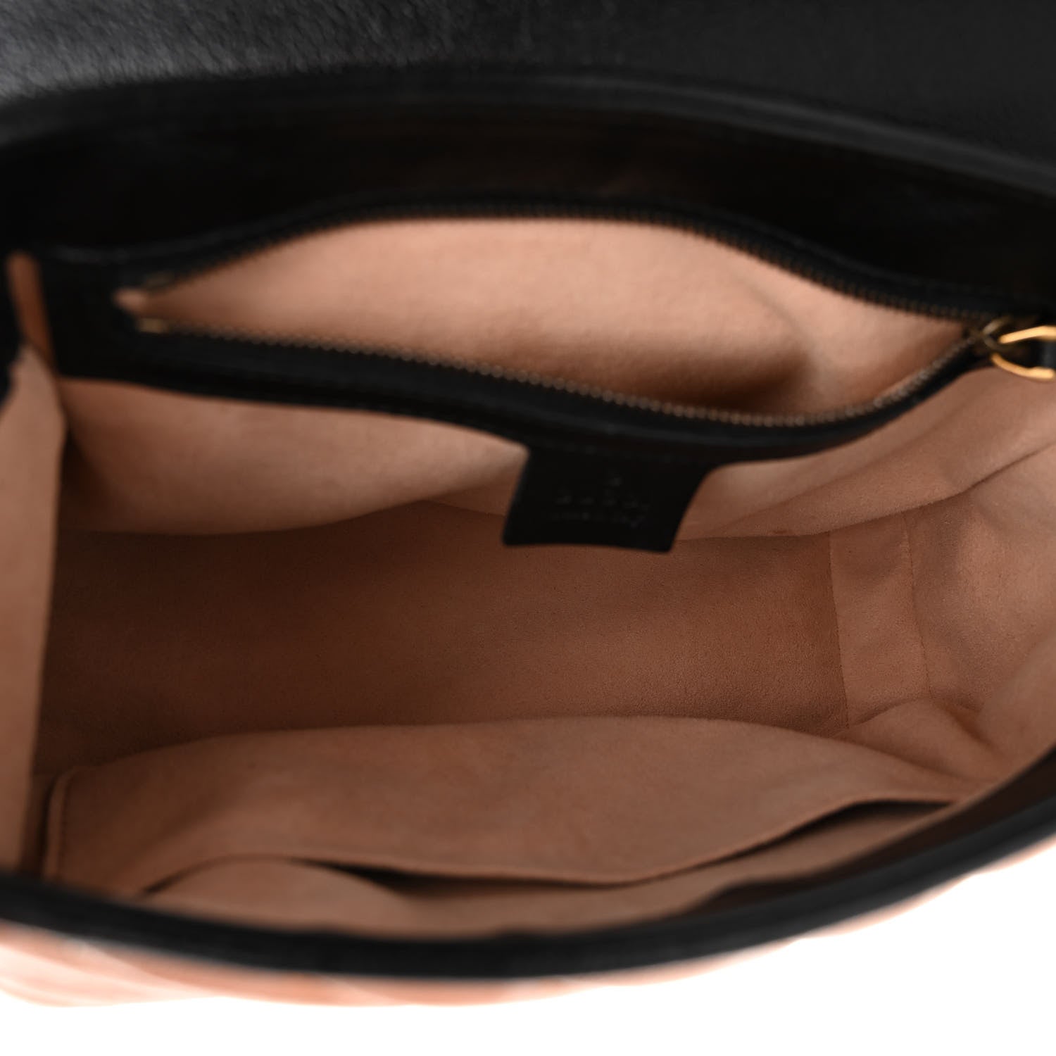 Gucci Azalea Calfskin Matelasse Diagonal Small Torchon GG Marmont Top Handle Shoulder Bag Cognac Black 5 of 10