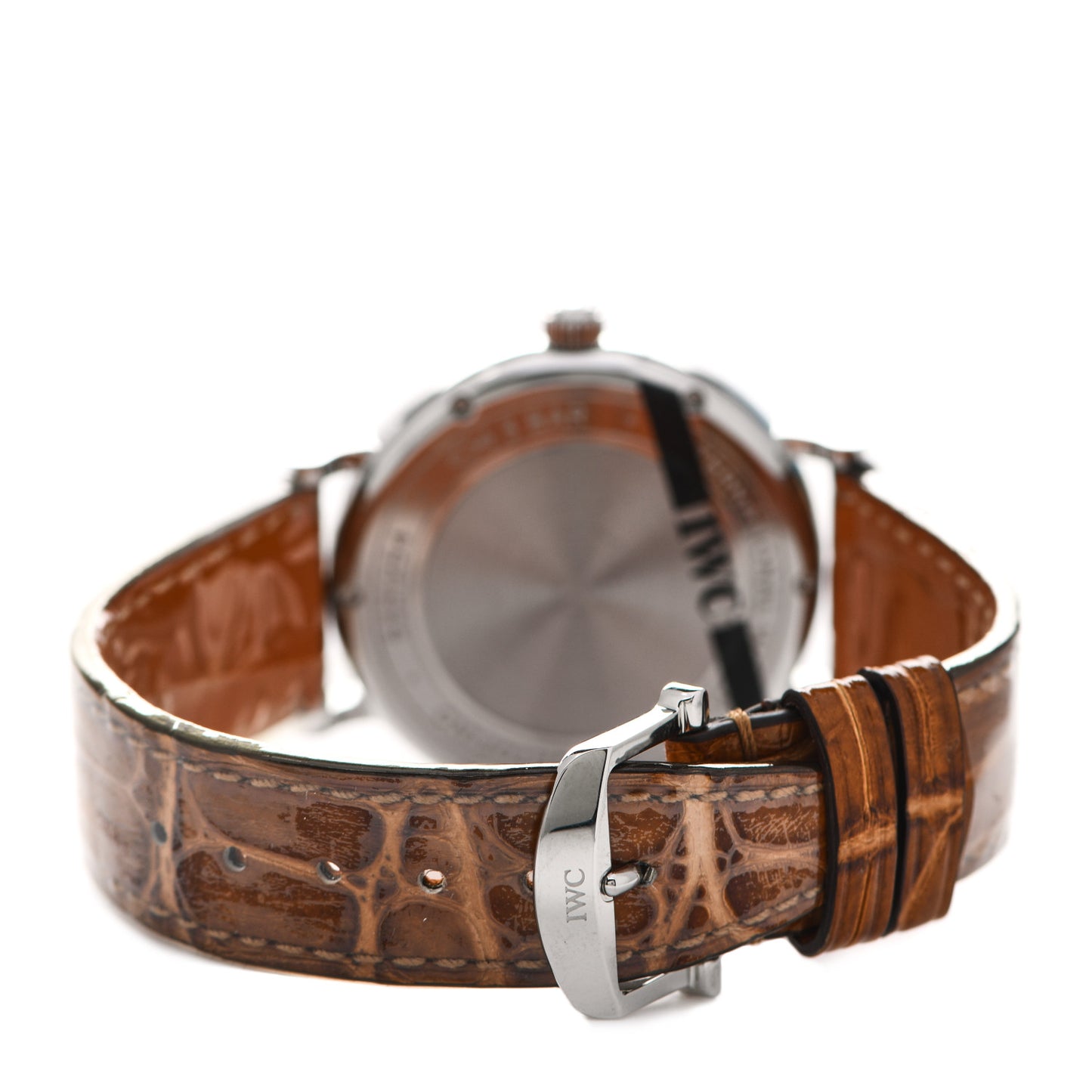 Stainless Steel Crocodile Diamond 37mm Portofino Automatic Watch IW458101
