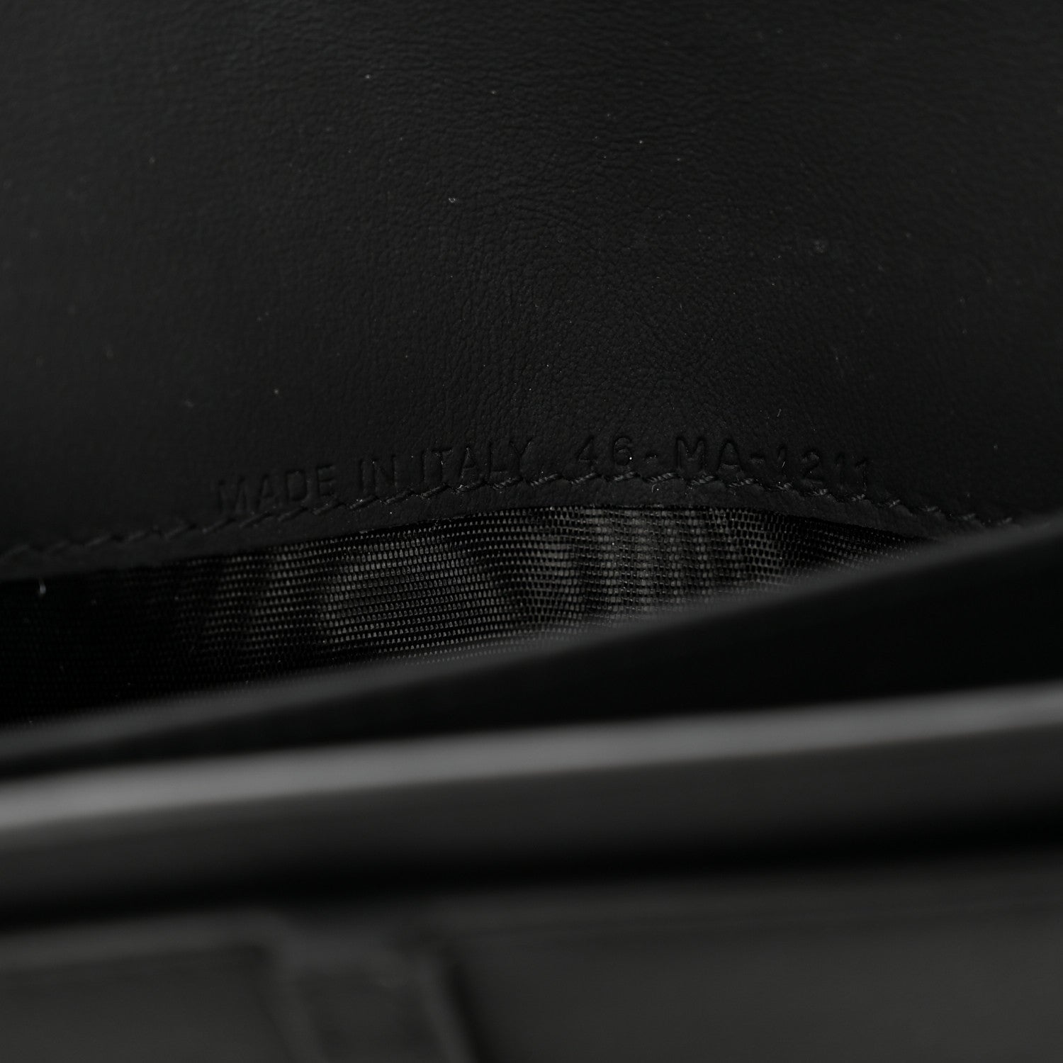 Christian Dior Ultra Matte Calfskin Saddle Chain Wallet Pouch Black 8 of 12