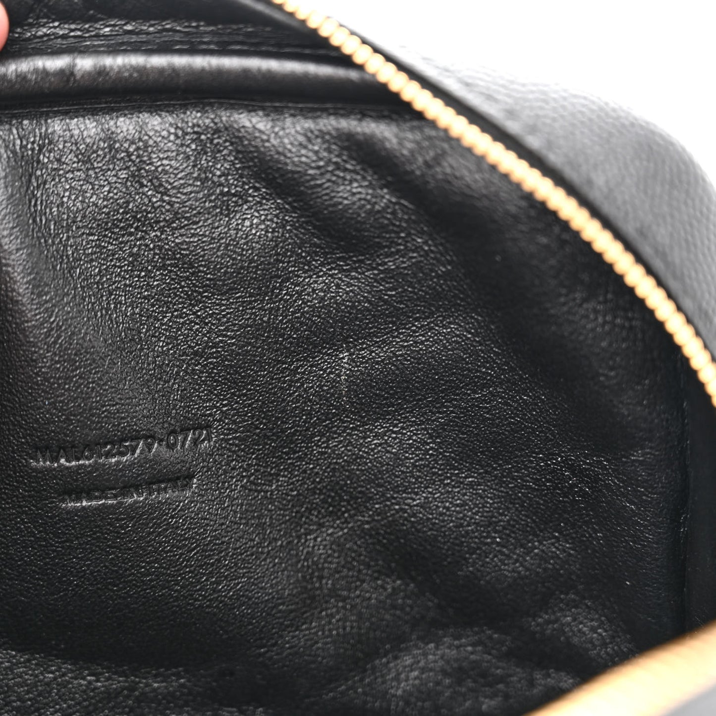 Grain De Poudre Matelasse Monogram Mini Lou Camera Bag Black