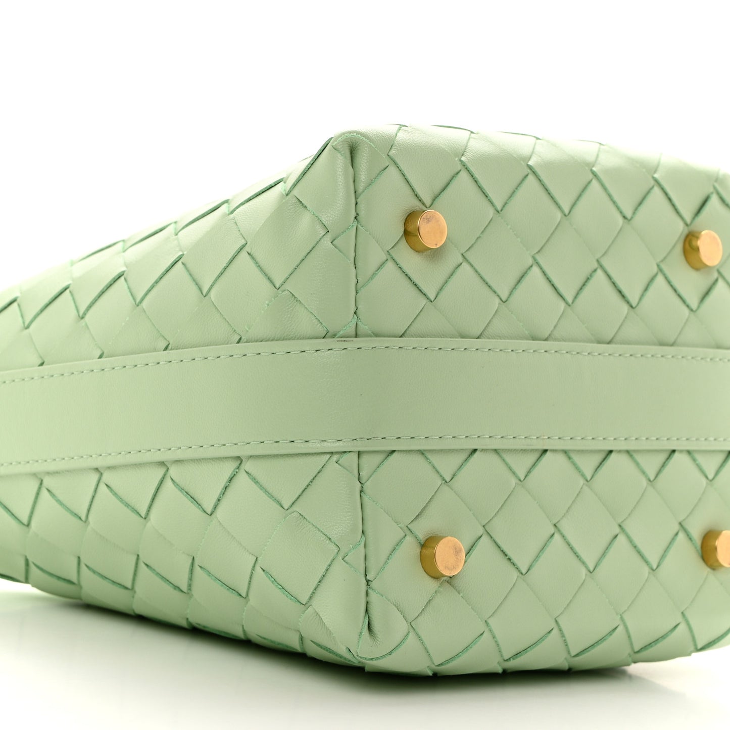 Calfskin Nappa Intrecciato Candy Wallace Fresh Mint