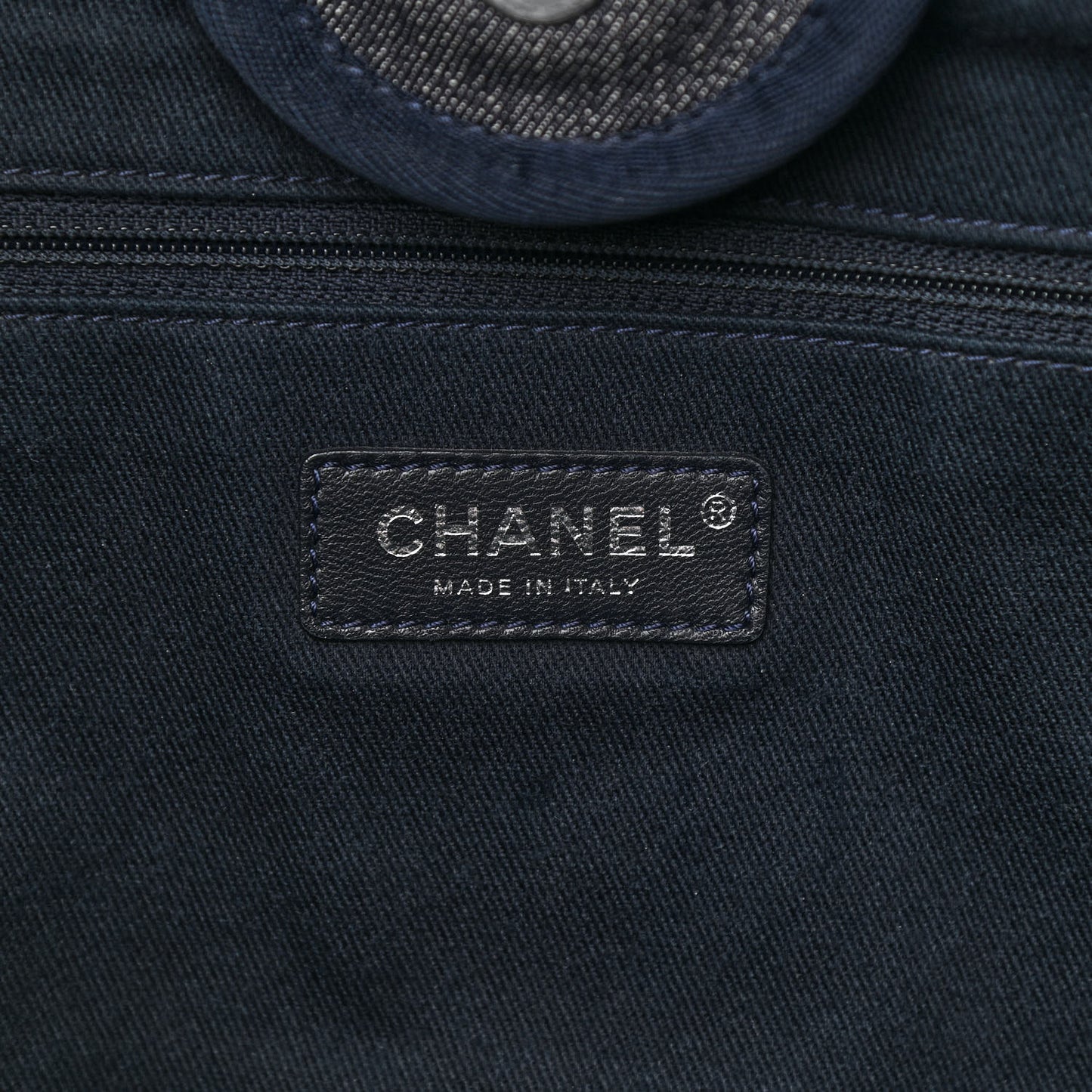 Denim Medium Deauville Tote Dark Blue
