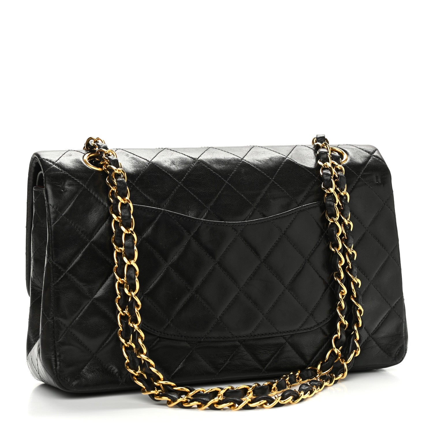 Chanel Lambskin Quilted Medium Double Flap Black 3 of 13