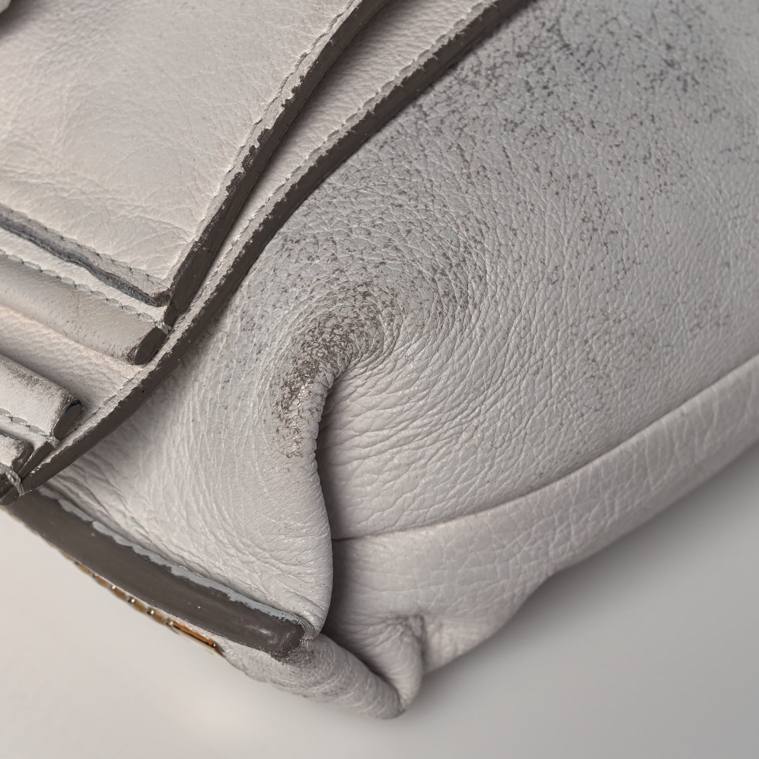 Tom Ford Ramskin Small Alix Padlock Zip Shoulder Bag White 9 of 17