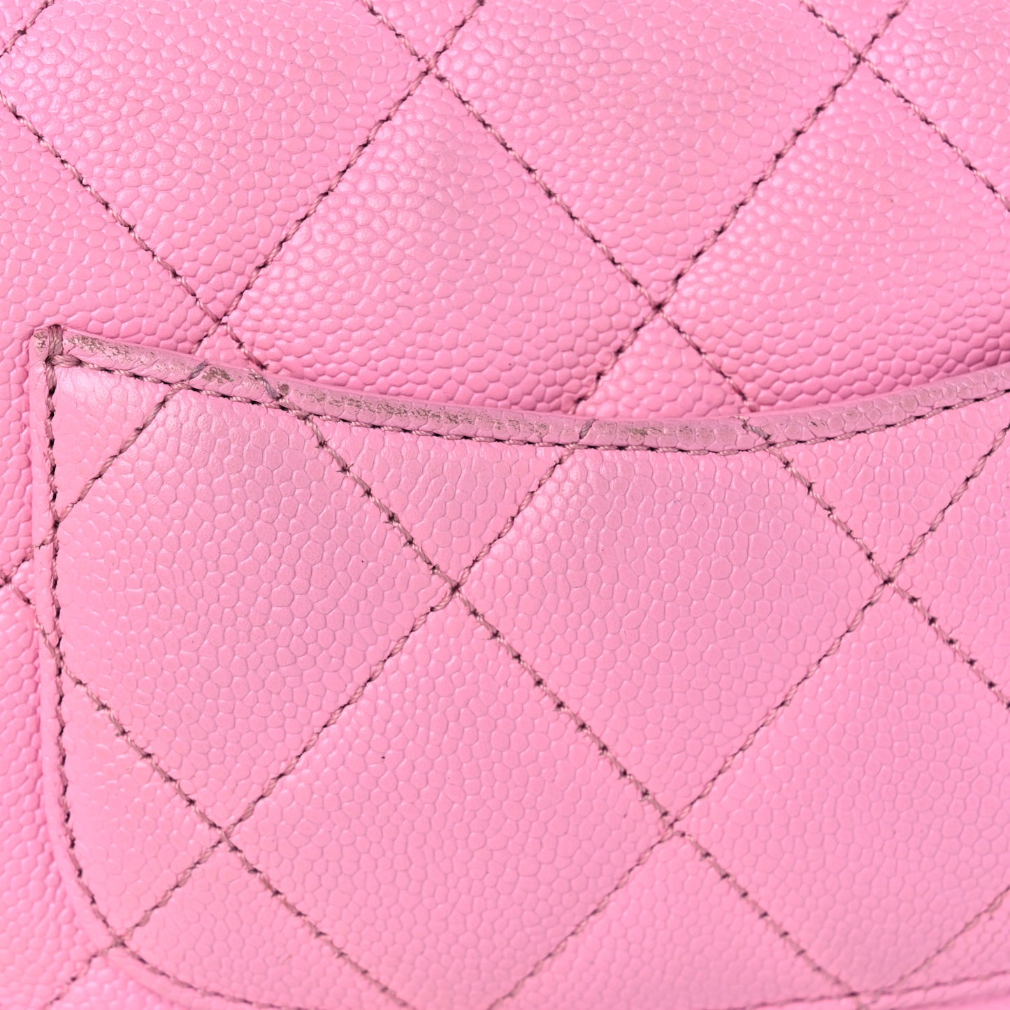 Caviar Quilted Mini Rectangular Sweetheart Flap Lilac