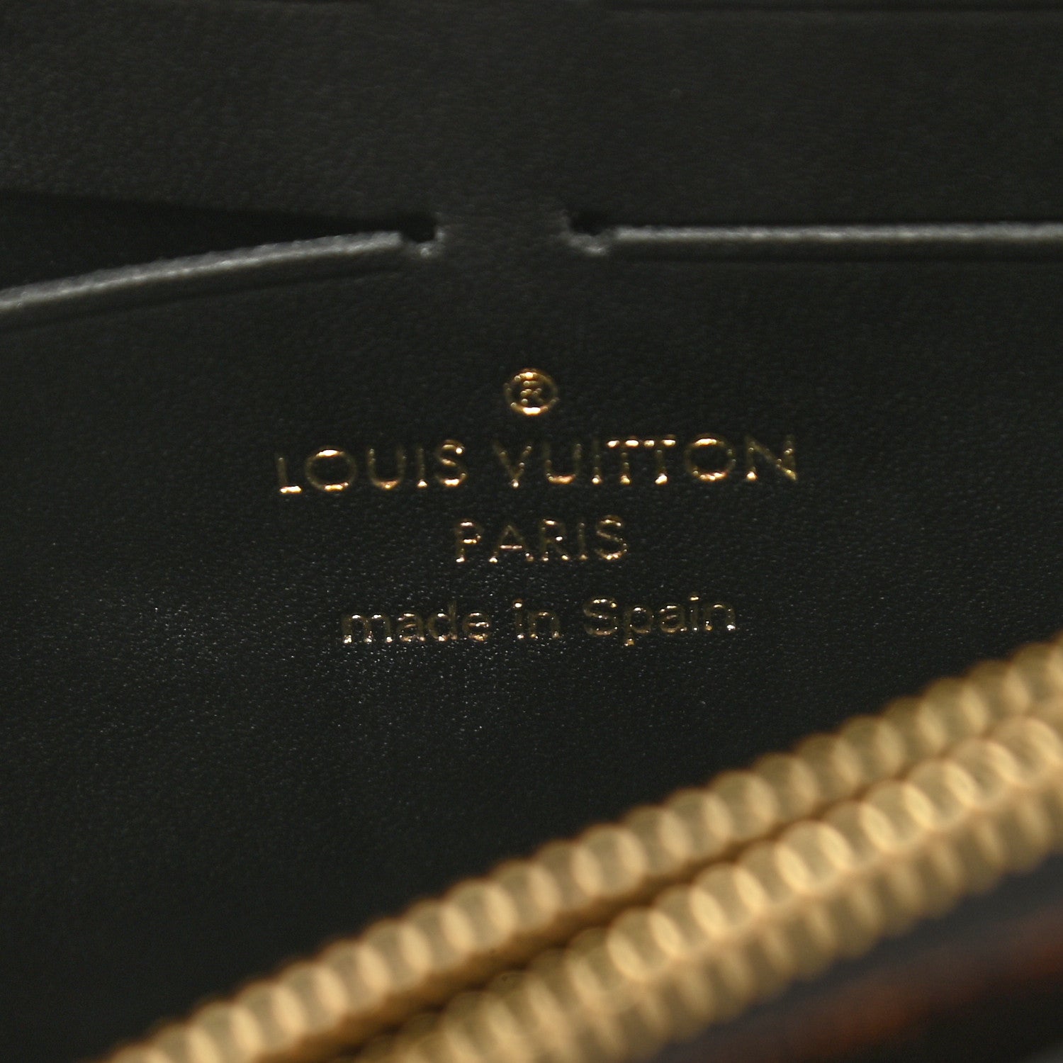 Louis Vuitton Damier Ebene Vavin Chain Wallet Black 6 of 11
