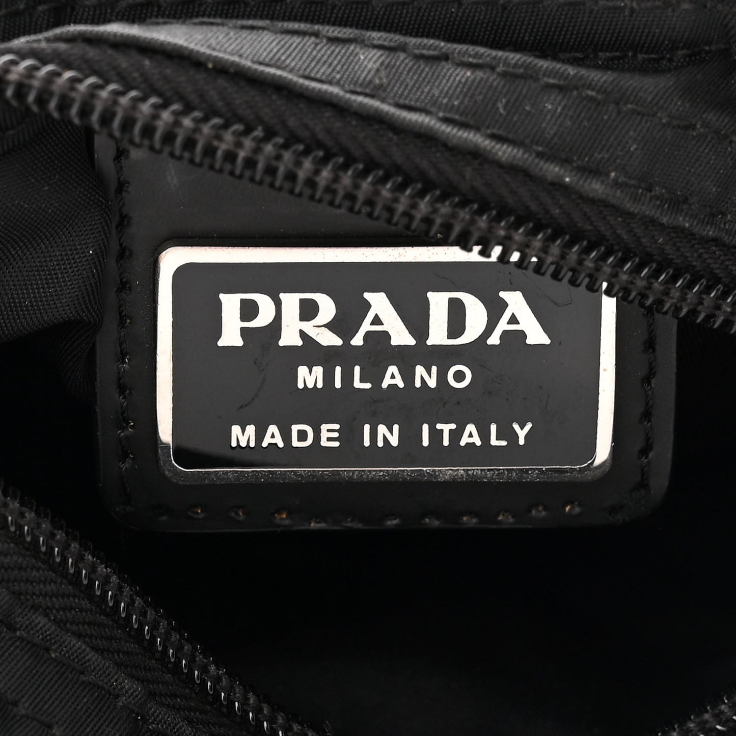 Nylon Saffiano Flat Messenger Bag Black