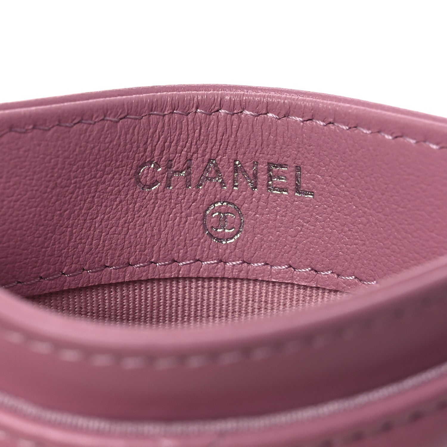 Chanel Lambskin Quilted Crystal Star Card Holder Pink 6 of 8