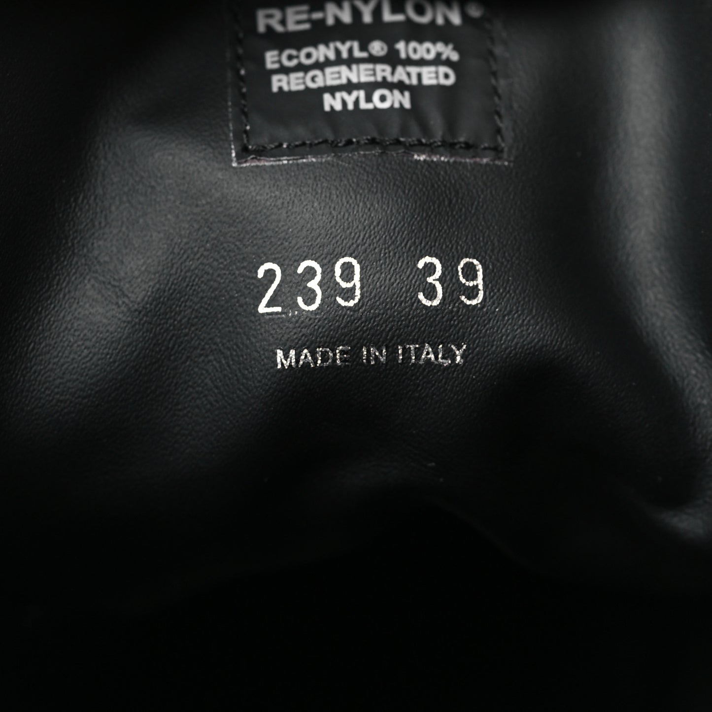 Spazzolato Re-Nylon Metal Triangle Logo Lace Up 55mm Ankle Boots 39 Black