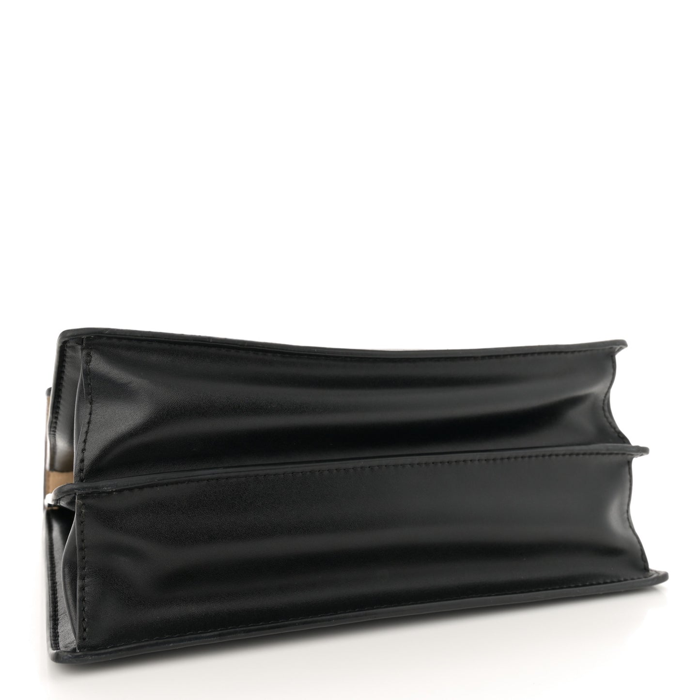 Vitello Liberty Bi-Color FF 1974 Embossed Chain Strap Kan U Shoulder Bag Black Maya