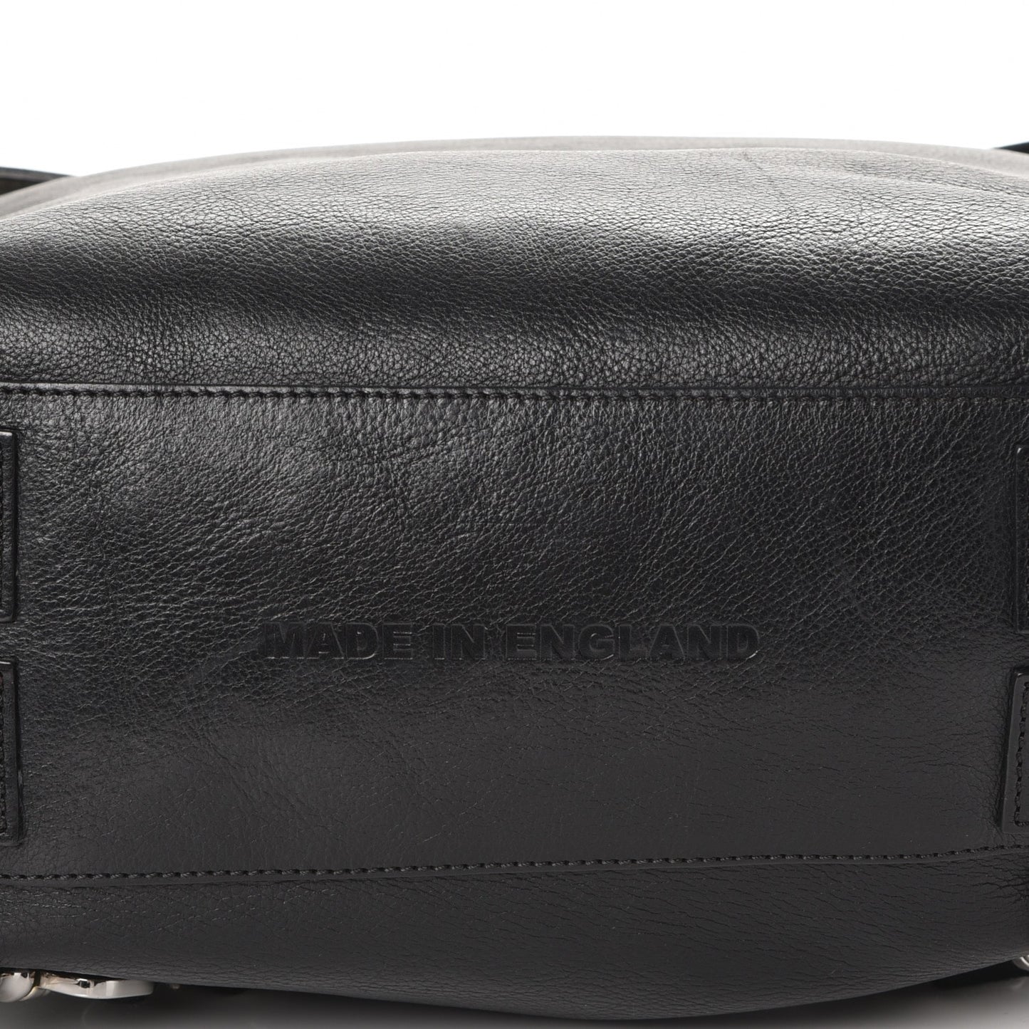 Natural Leather Large Cara Delevingne Convertible Satchel Black