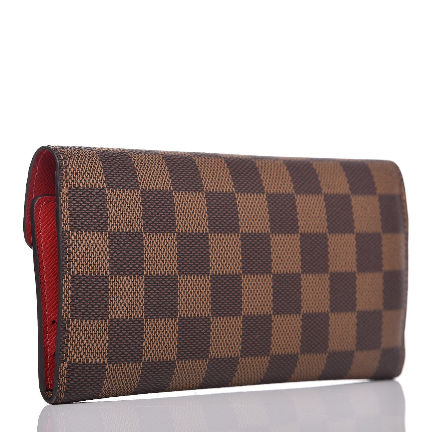 Damier Ebene Josephine Wallet Red