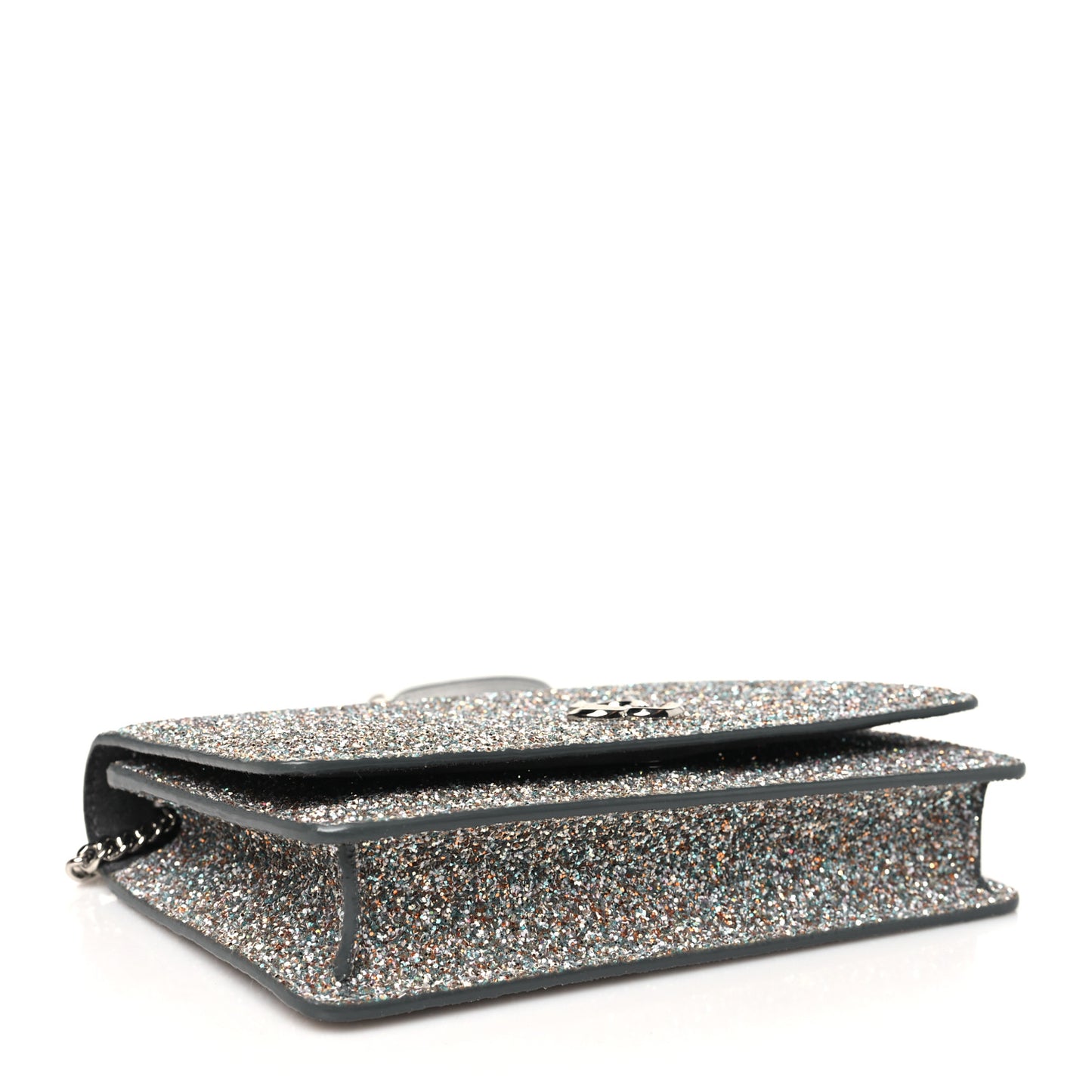 Glitter Palace Wallet On Chain Silver Multicolor