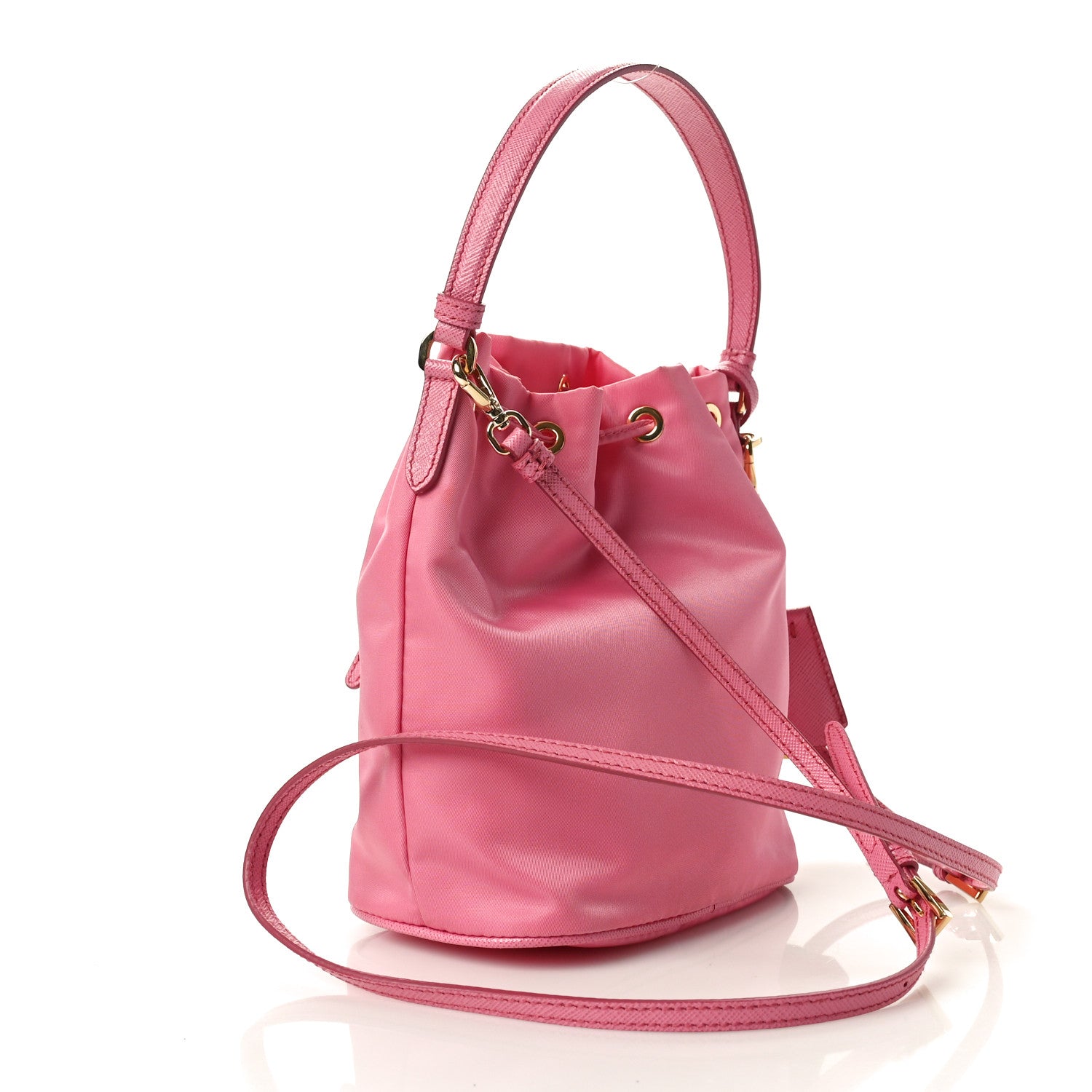 Prada Re-Nylon Saffiano Mini Re-Edition 1978 Bucket Bag Begonia 3 of 12