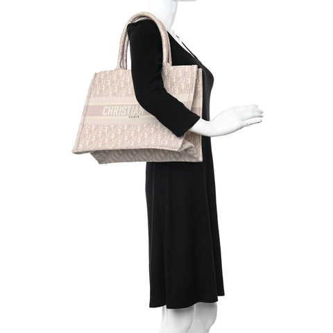 Oblique Medium Book Tote Rose Des Vents