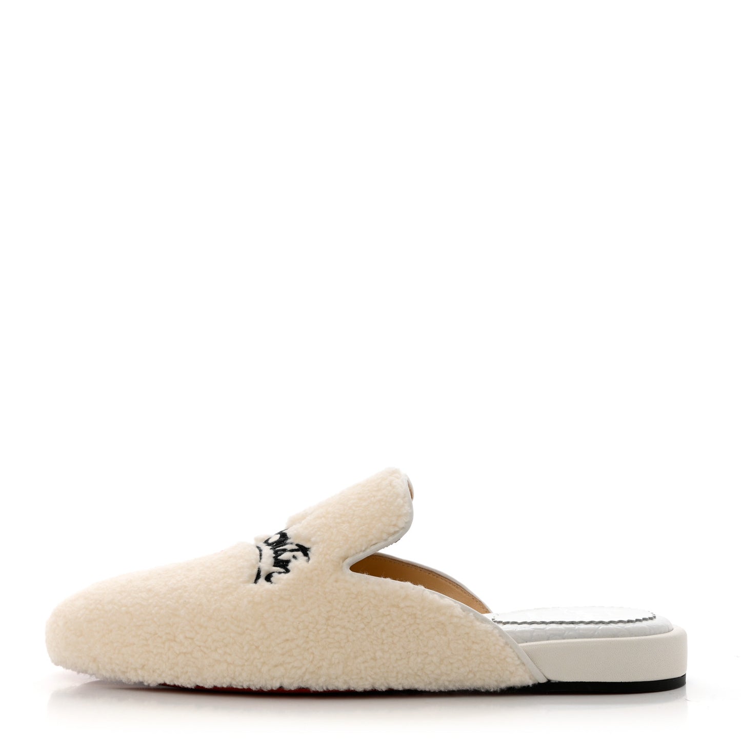 Shearling Womens Coolito Donna Loafer Mules 39 Navy White