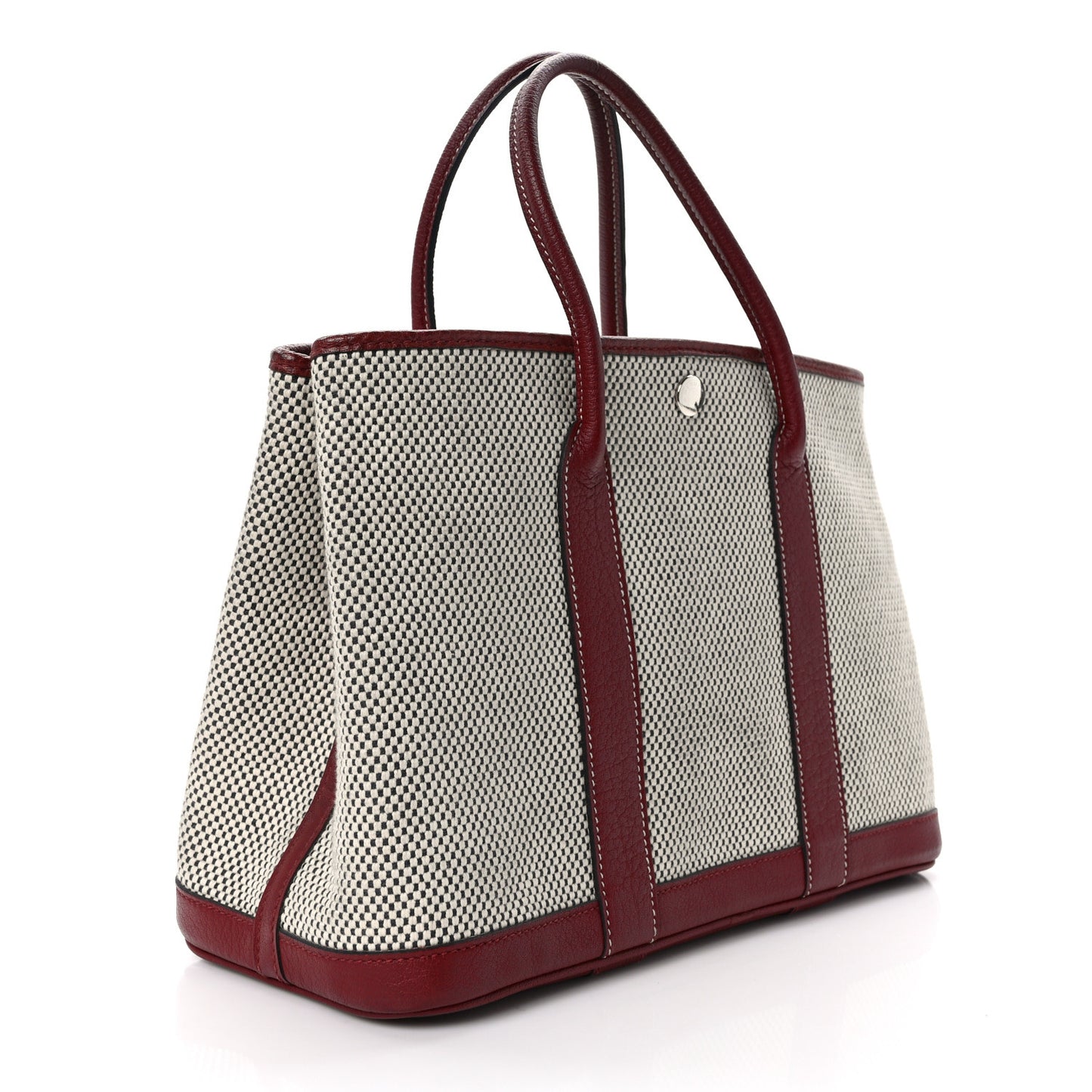 Toile H Buffle Gala Garden Party 30 TPM Tote Rouge H