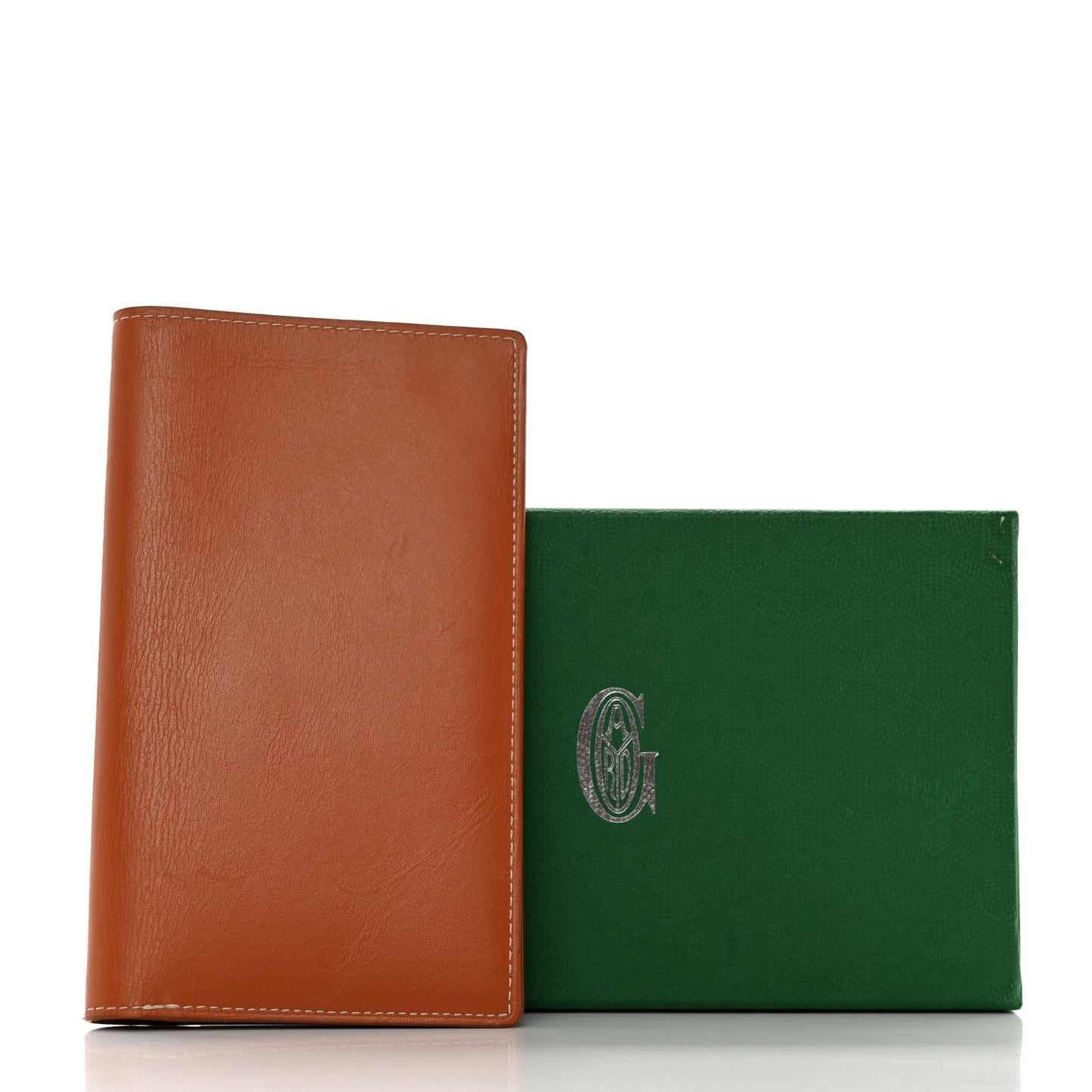 Calfskin Long Bi-Fold Wallet Gold