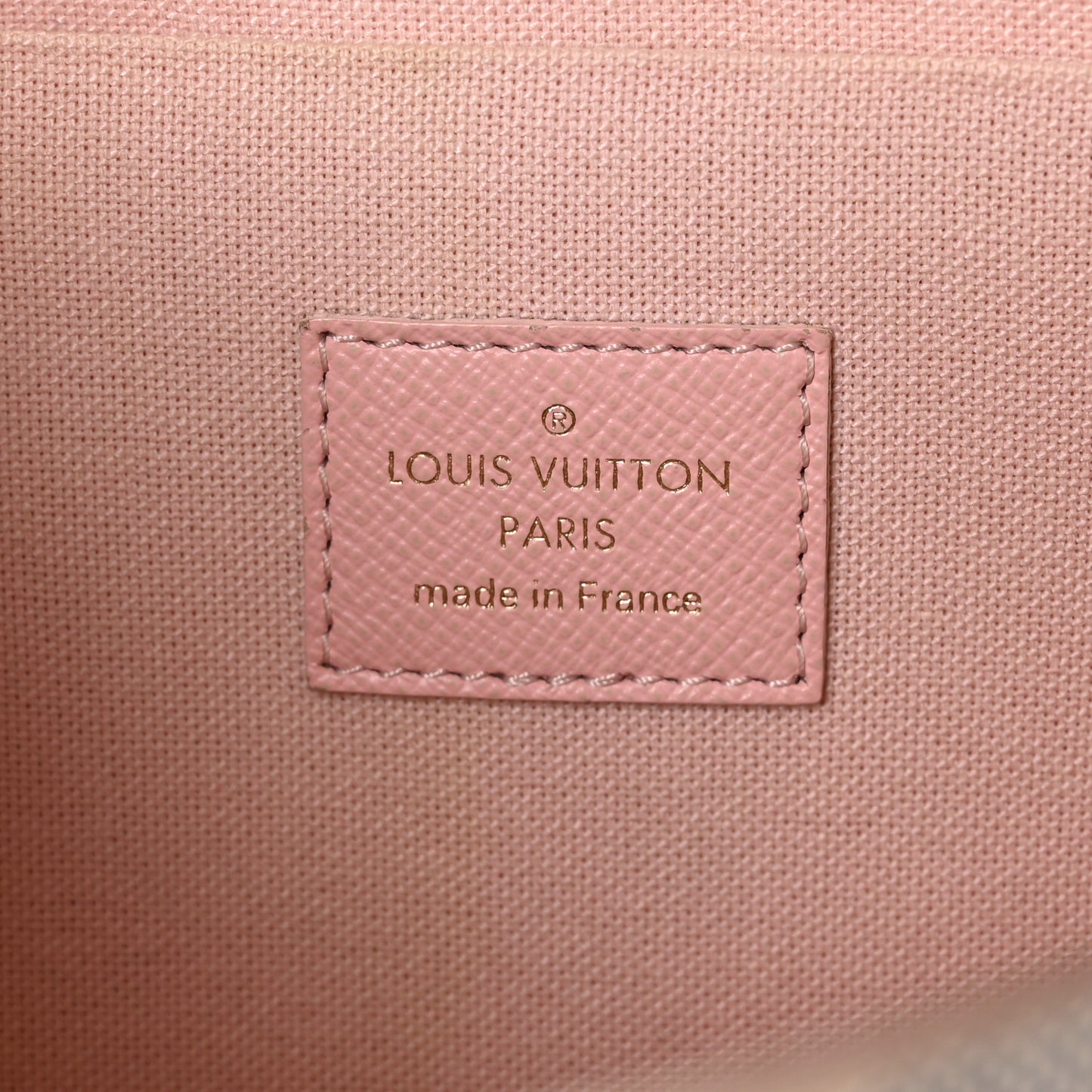 Damier Azur Calfskin Pochette Felicie Eau de Rose