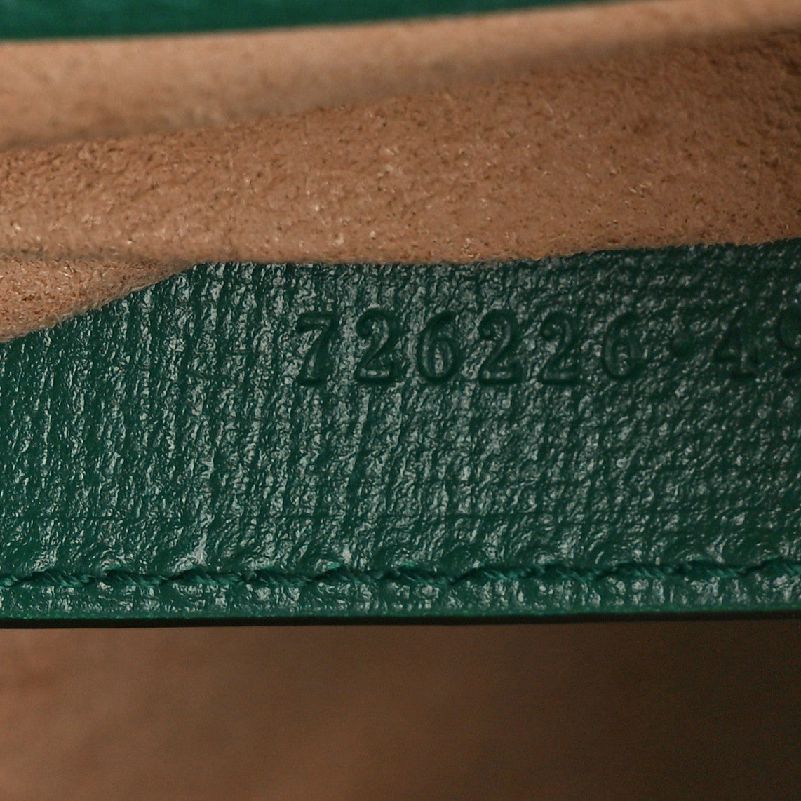 Azalea Calfskin Web Monochrome Horsebit 1955 Shoulder Bag Emerald