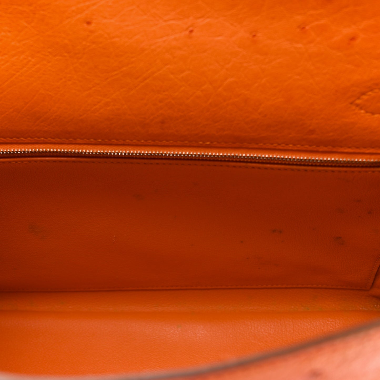 Ostrich Kelly Retourne 32 Orange