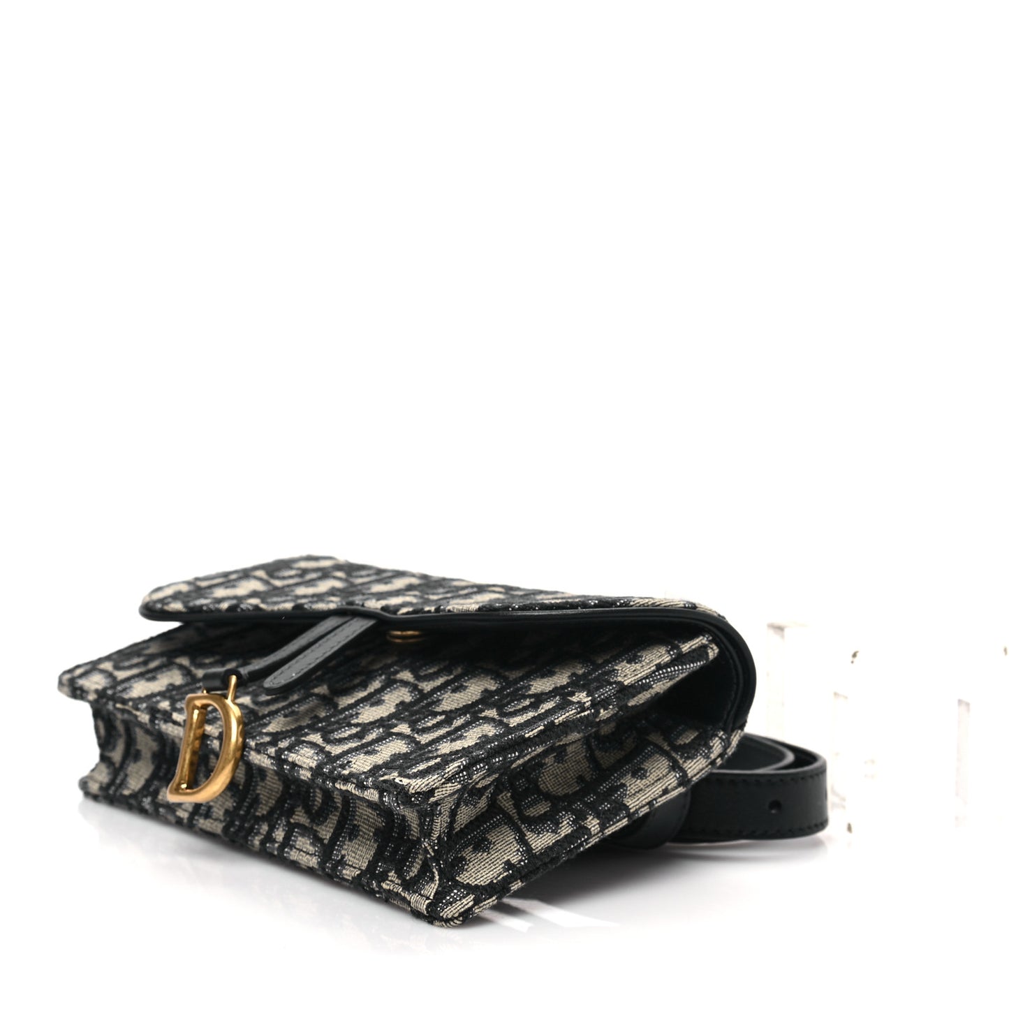 Oblique Saddle Belt Bag Blue