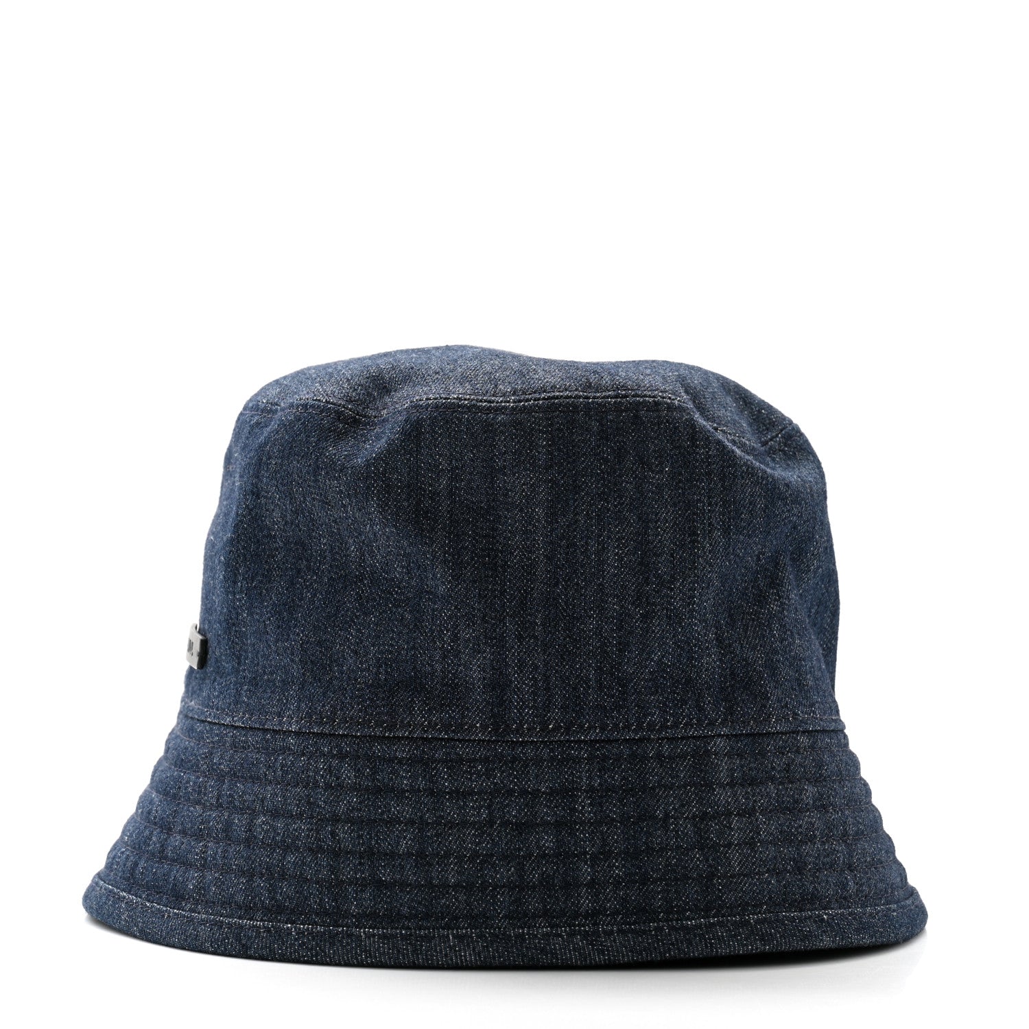 Prada Denim Re-Nylon Reversible Bucket Hat Blue Black 4 of 14