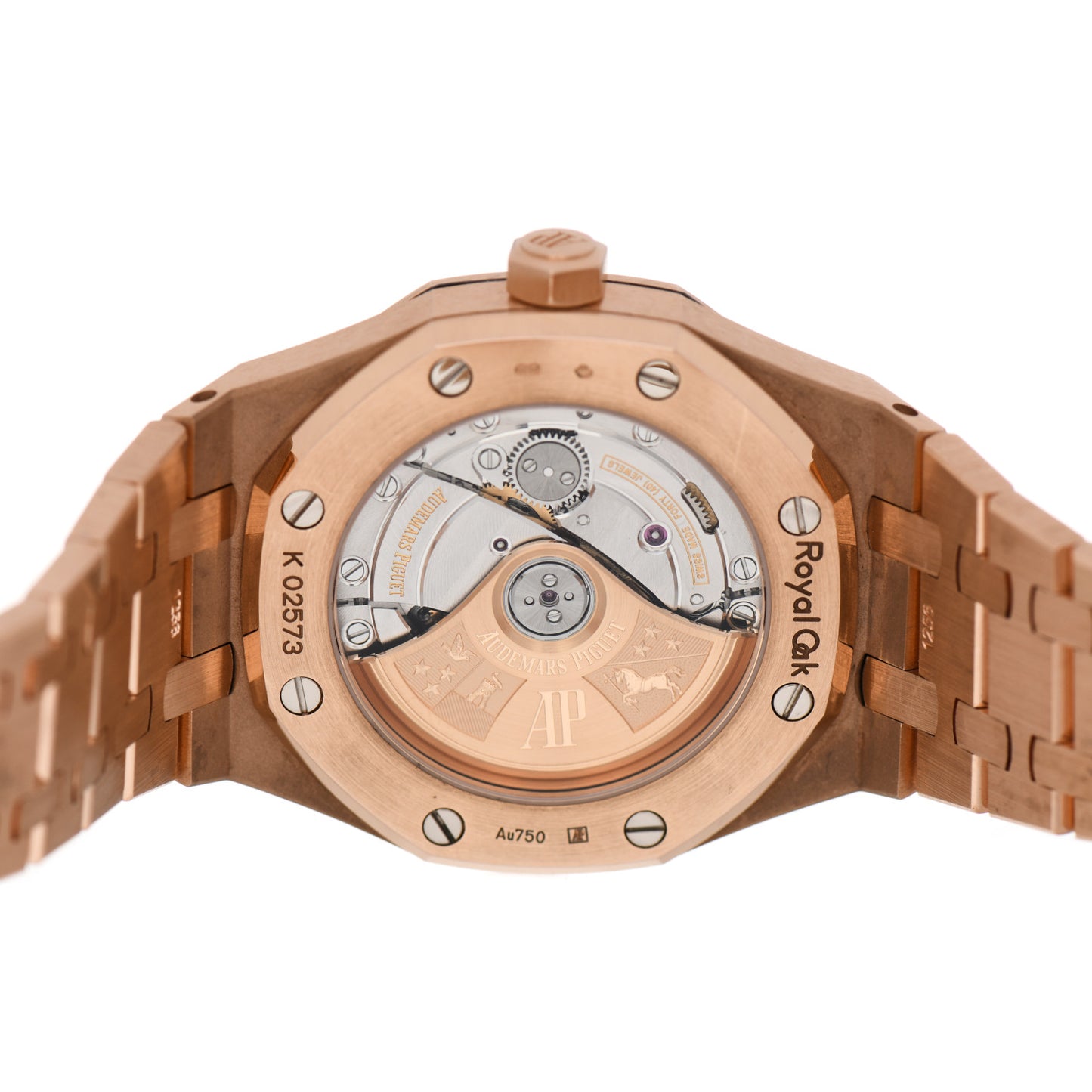 18K Rose Gold Diamond 37mm Royal Oak Automatic Watch 15451OR.ZZ.1256OR.01