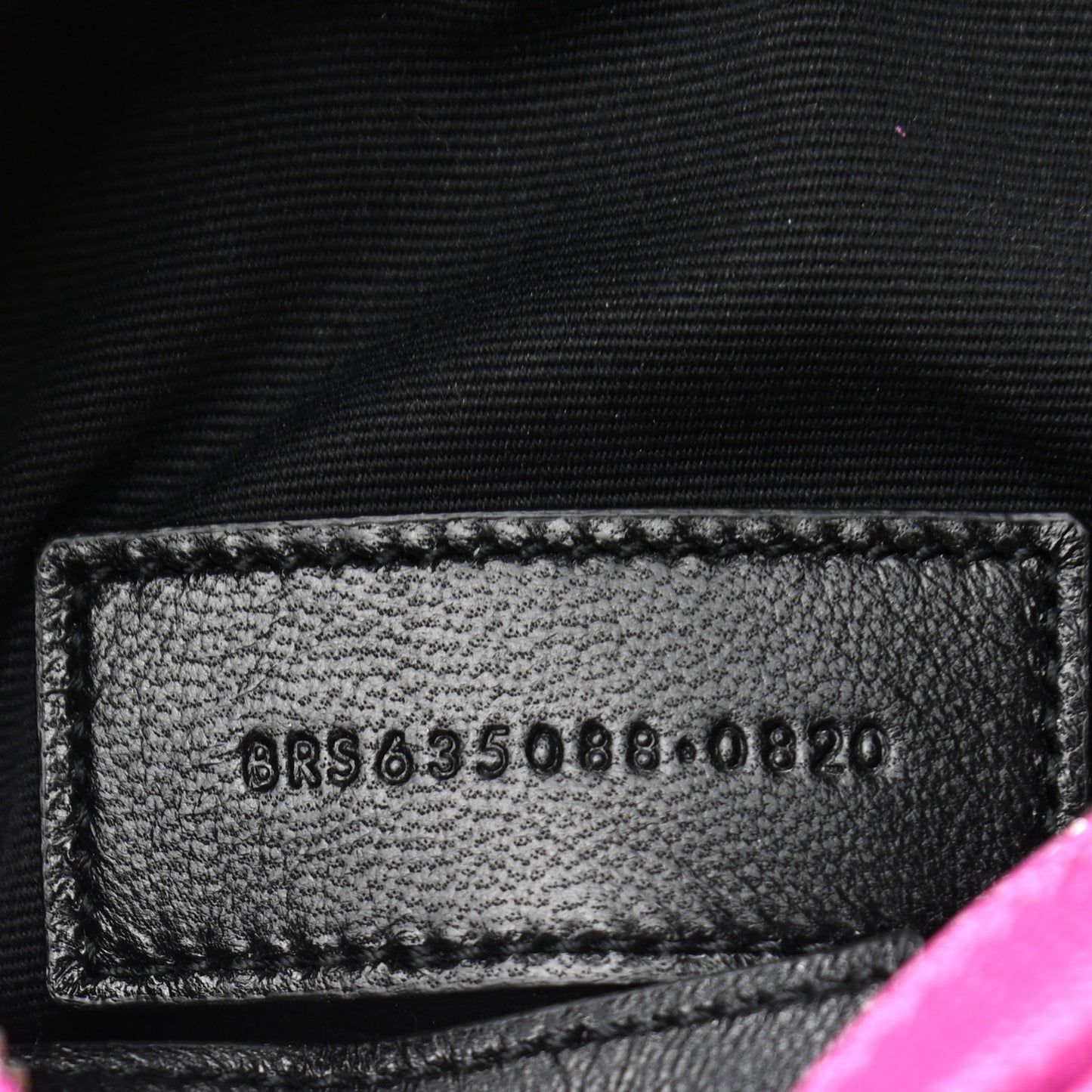 Grain De Poudre Matelasse Monogram Baby Lou Camera Bag Electric Fuxia