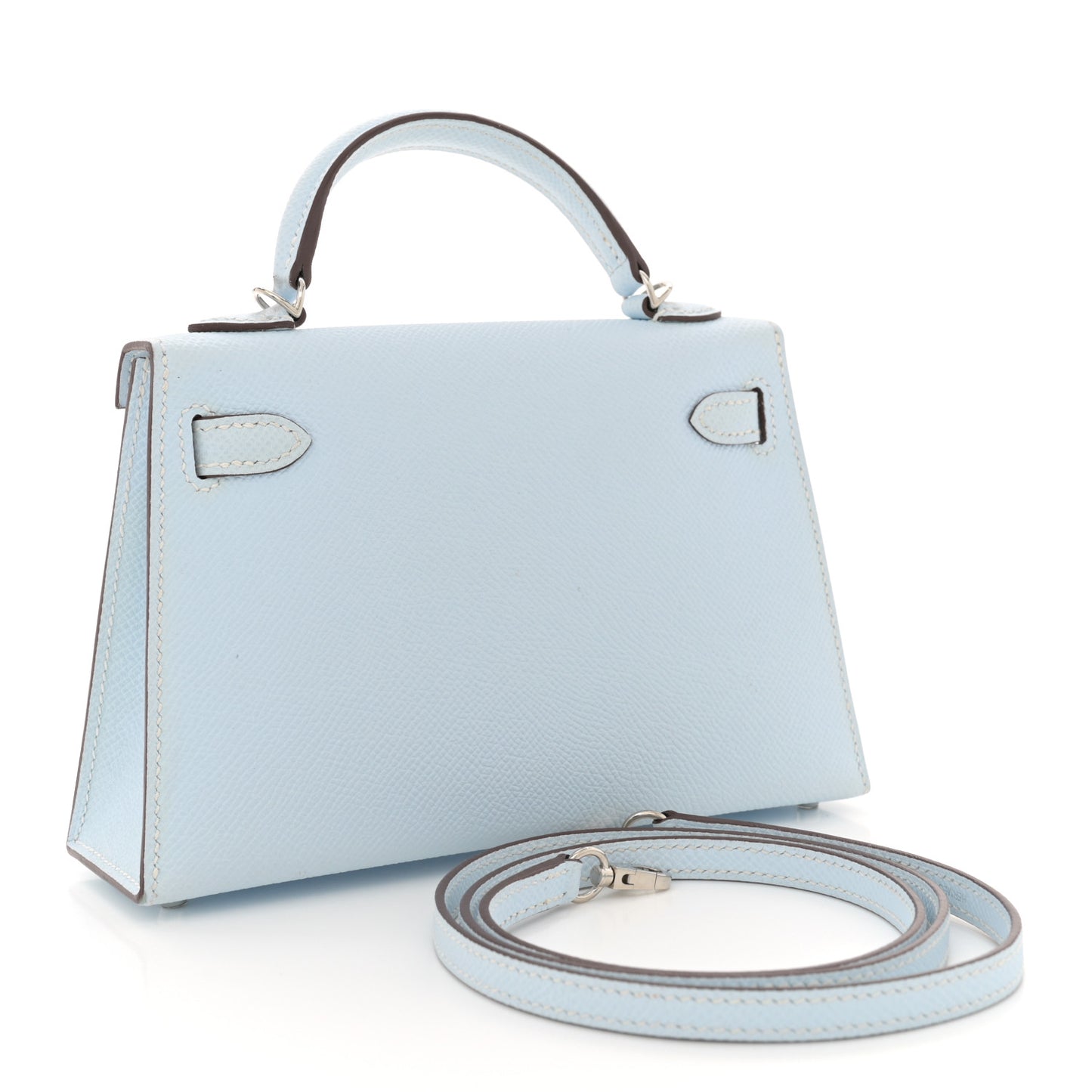 Epsom Mini Kelly Sellier 20 Bleu Brume