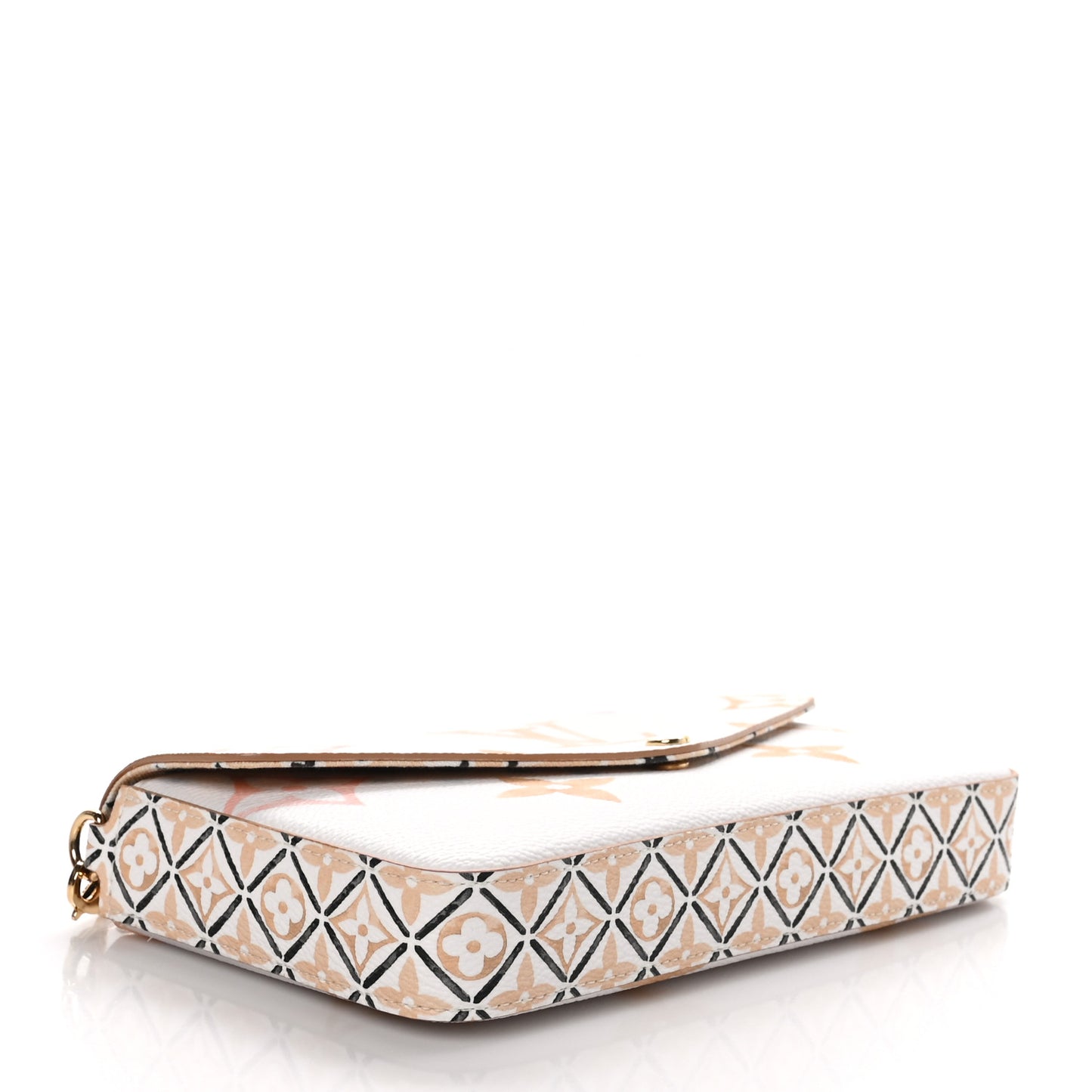 Monogram Giant By The Pool 2.0 Felicie Pochette Chain Wallet Beige