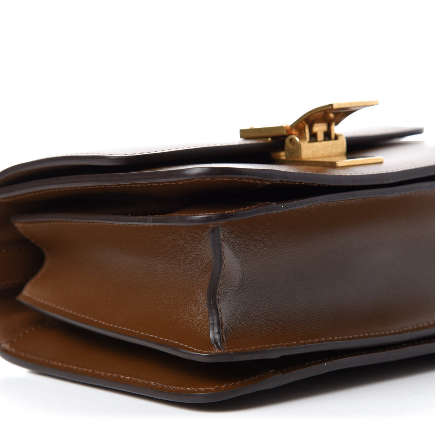 Smooth Calfskin Small Classic Box Flap Bag Camel