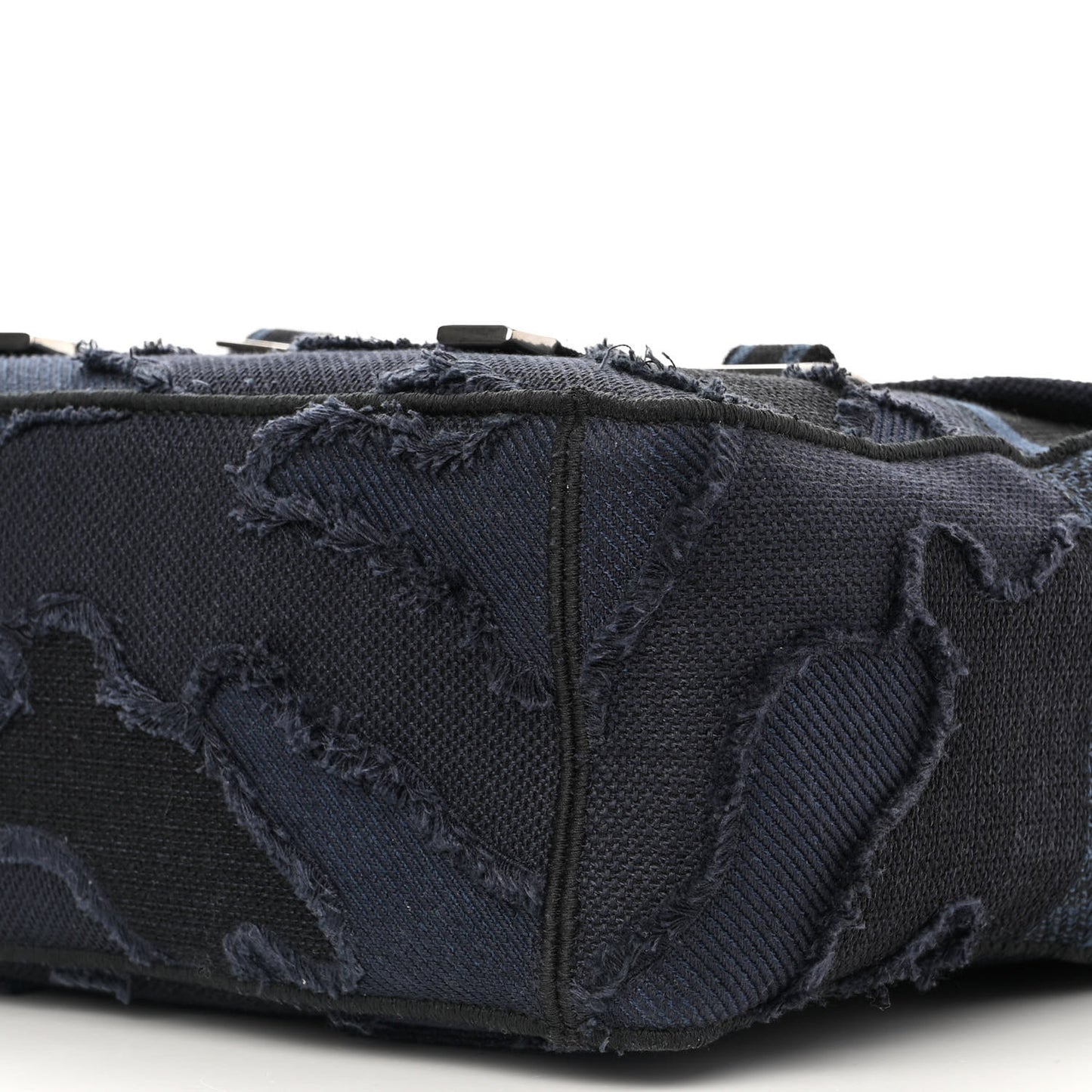 Canvas Embroidered Camouflage Diorcamp Messenger Navy