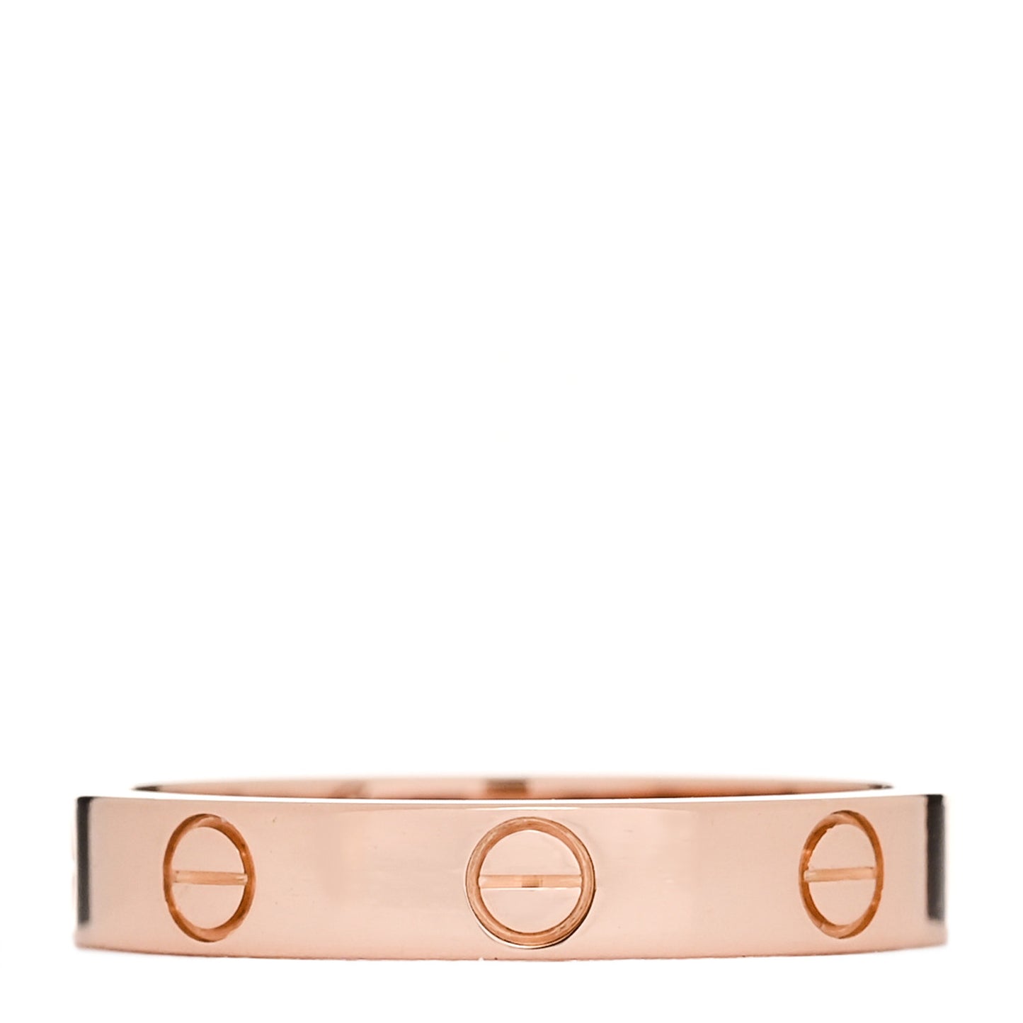 18K Pink Gold 3.5mm LOVE Wedding Band Ring 57 8