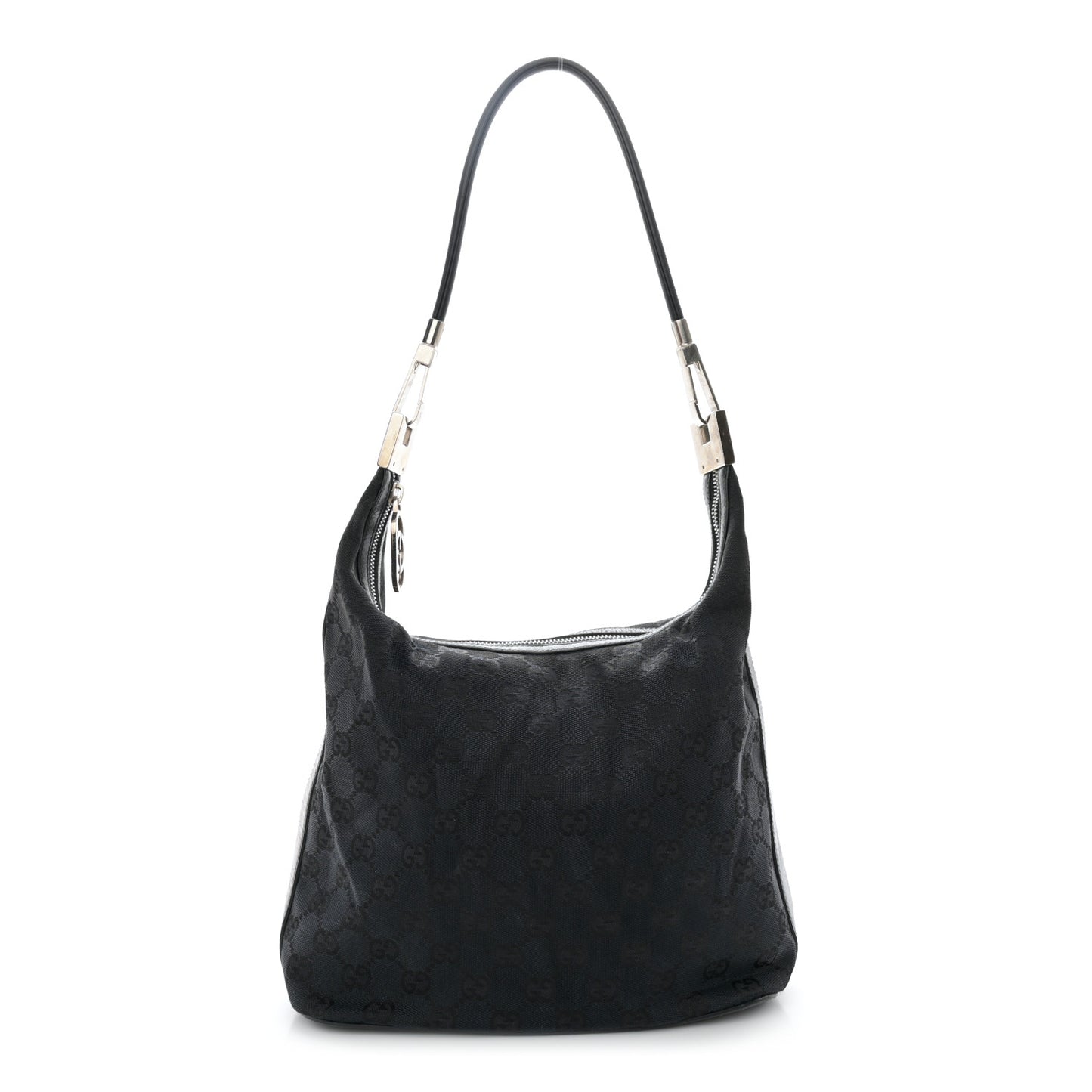 Monogram GG Small Clasp Hobo Black