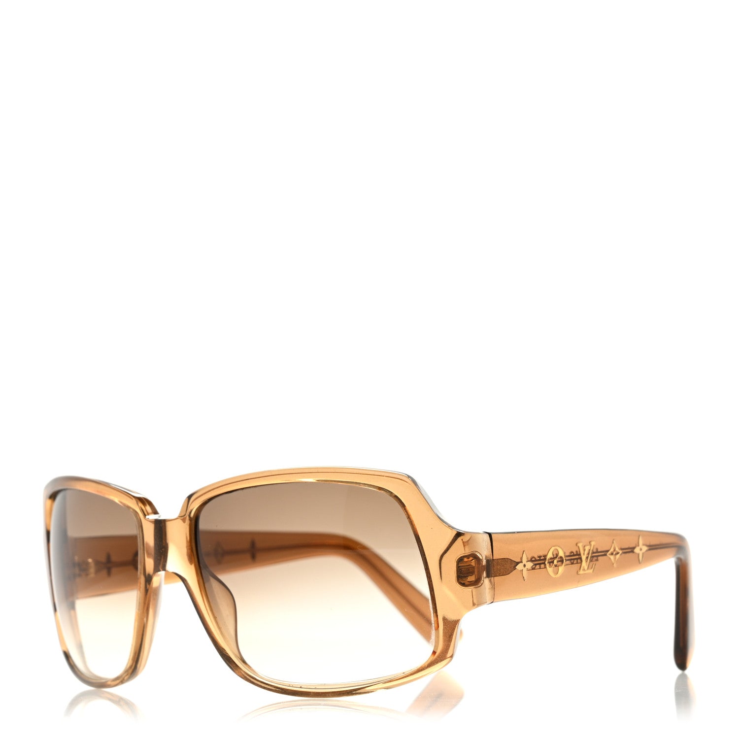 Louis Vuitton ゴールドフレーム サングラス Louis Vuitton Acetate Obsession Carre Sunglasses Z0025W Glitter