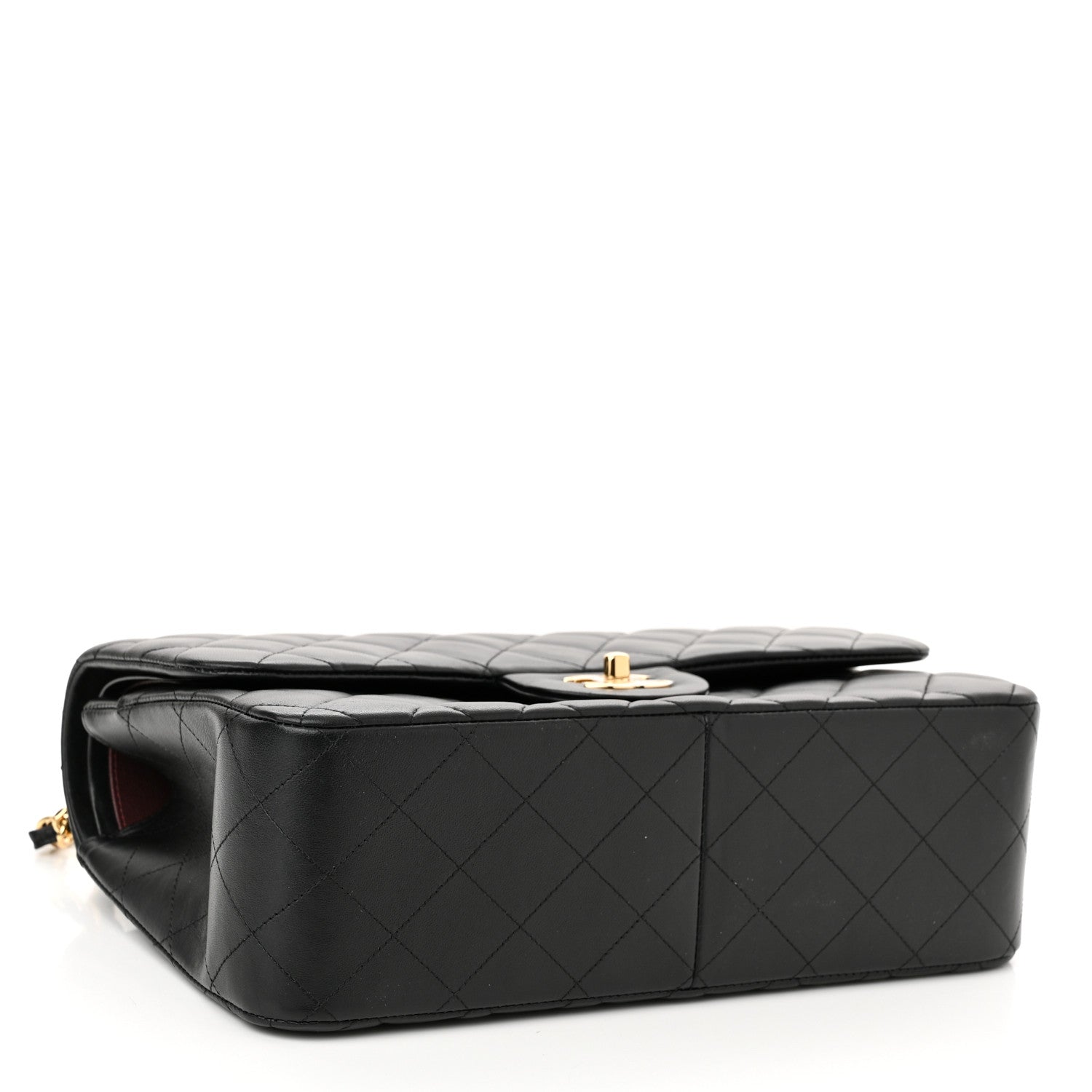 Chanel Lambskin Quilted Jumbo Double Flap Black 4 of 11