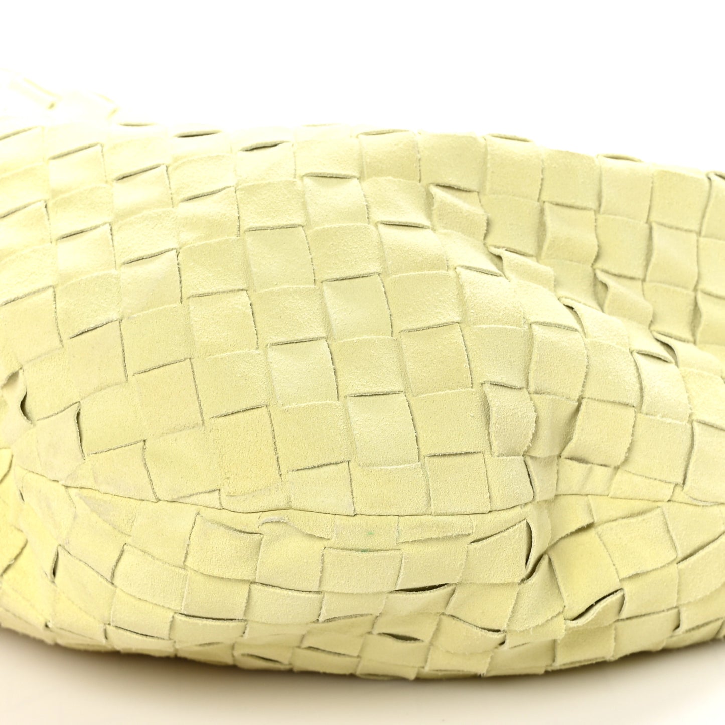 Suede Calfskin Intrecciato Teen Jodie Hobo Lemon Wash