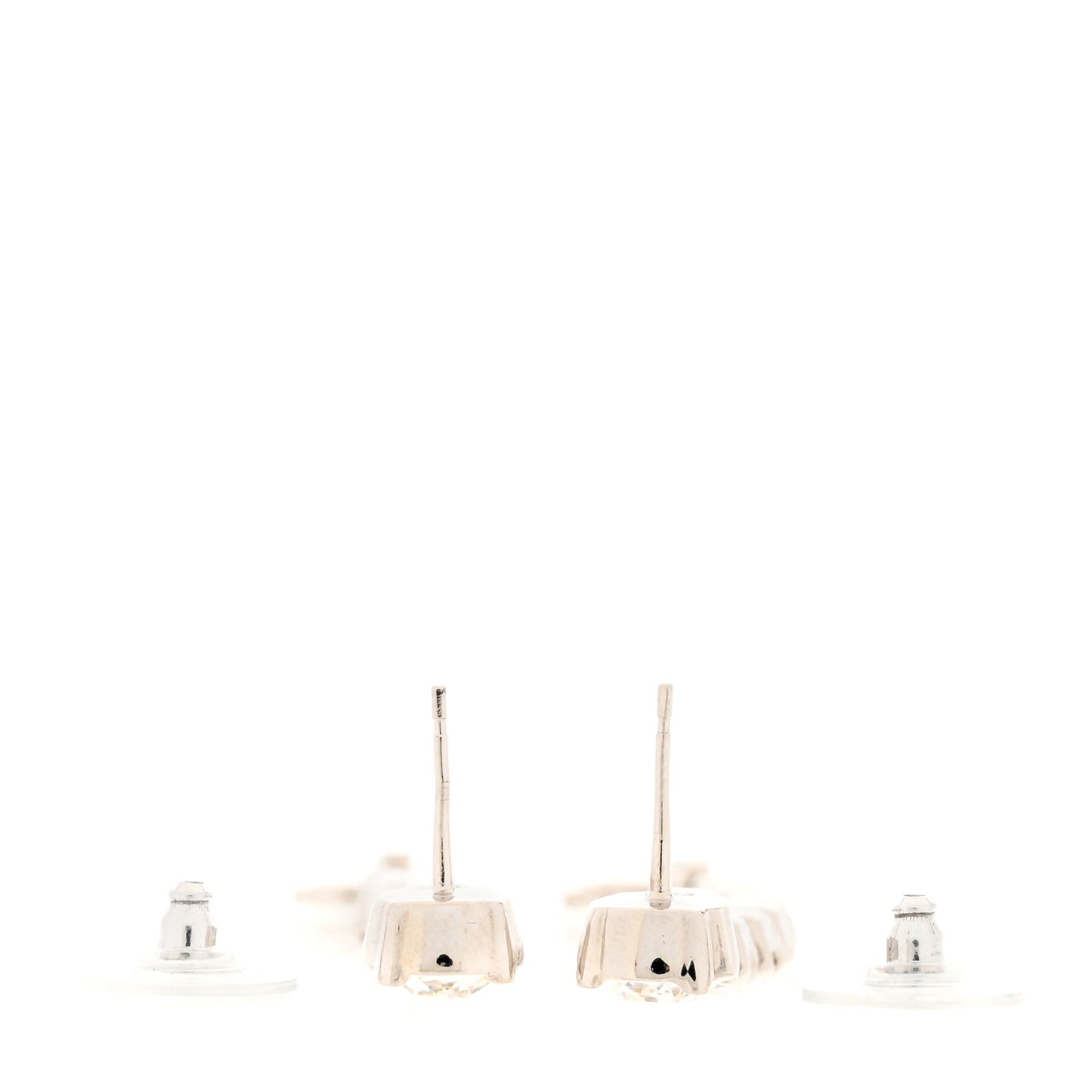 Crystal Starfall Drop Long CC Earrings Silver