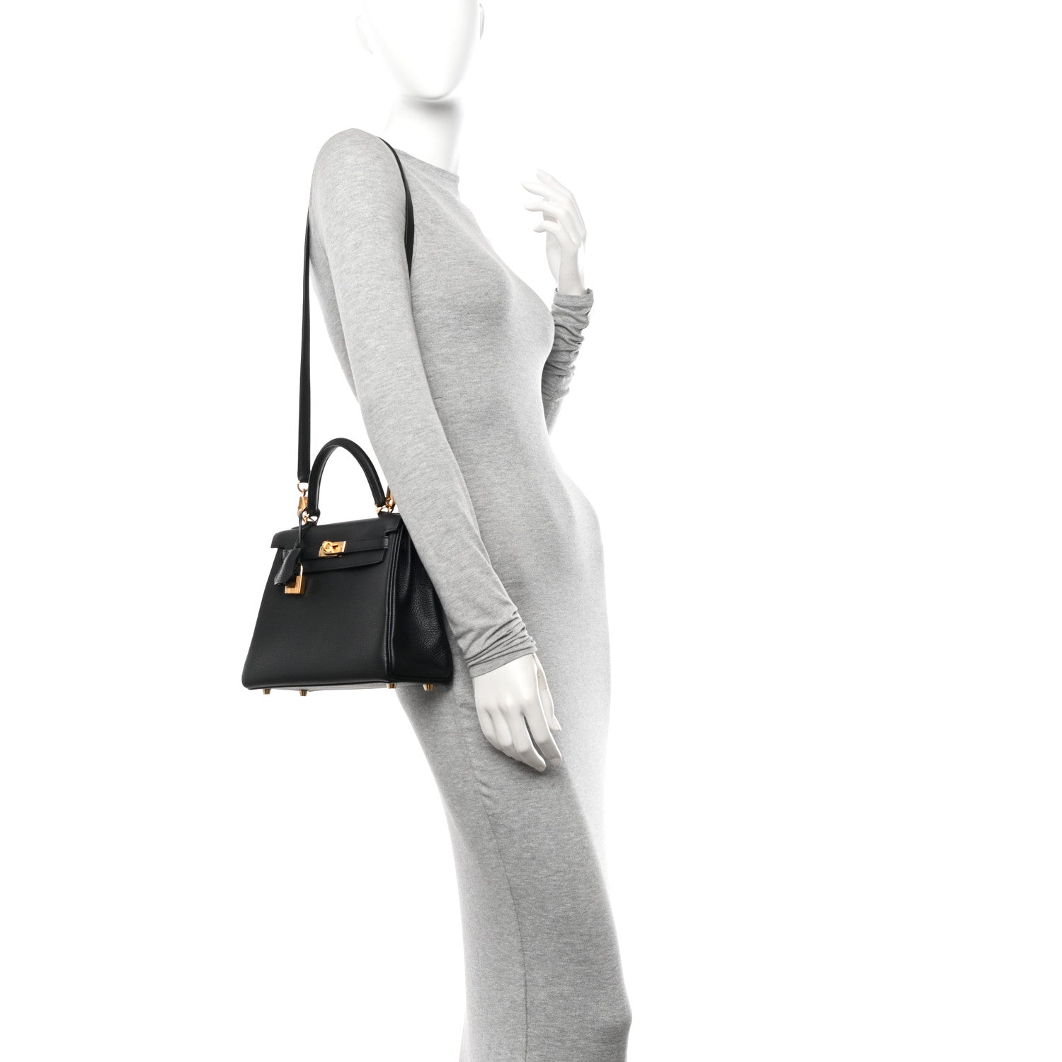 Hermes Togo Kelly Retourne 25 Black 2 of 11