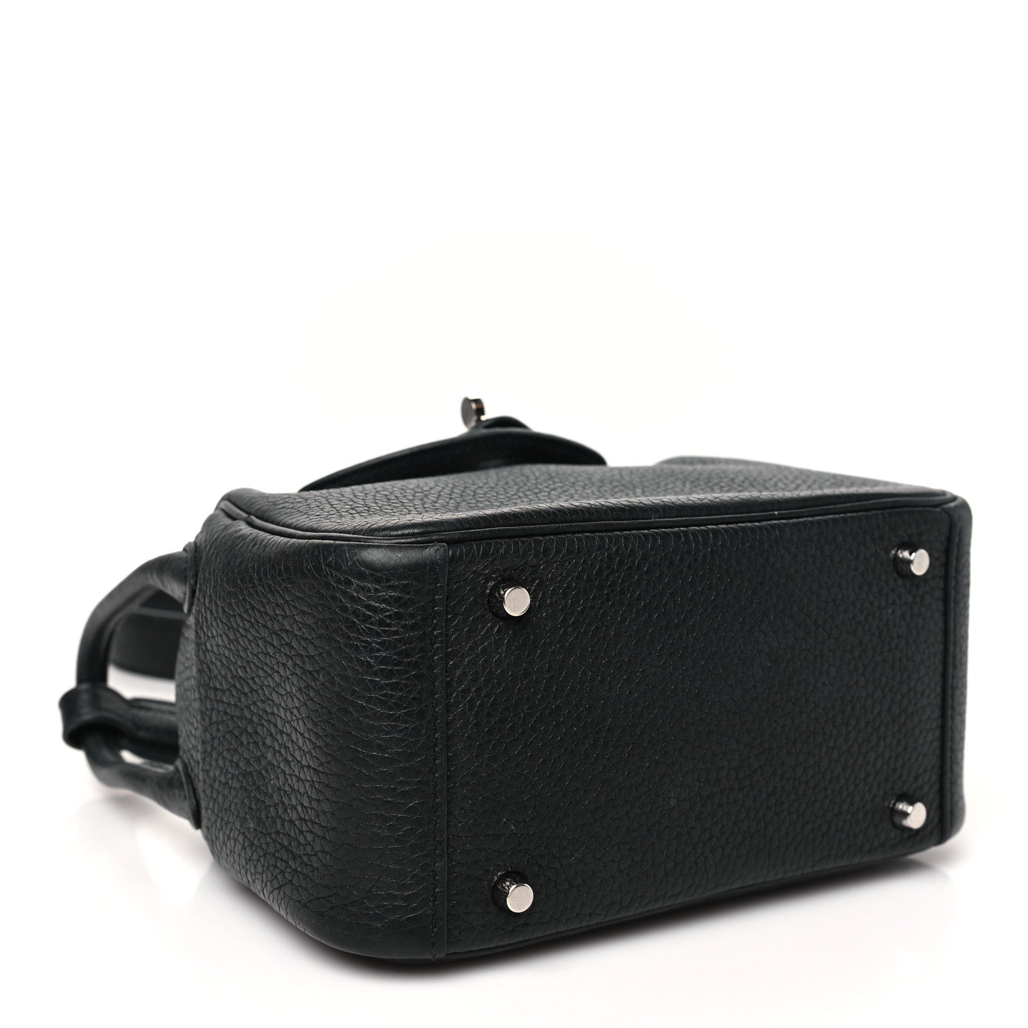 Hermes Taurillon Clemence Mini Lindy 20 Black 4 of 12