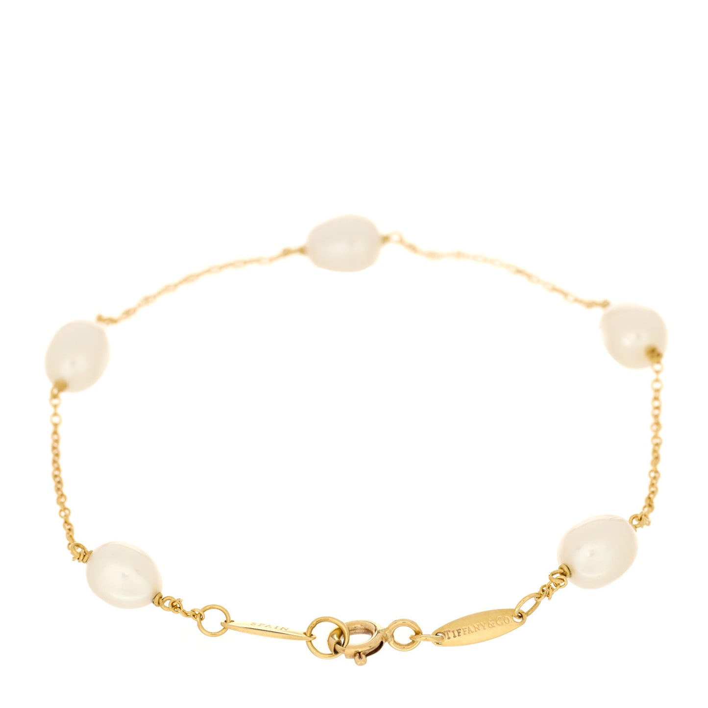 18K Yellow Gold Cultured Pearl 5.5-6mm Elsa Peretti Pearls By The Yard Bracelet