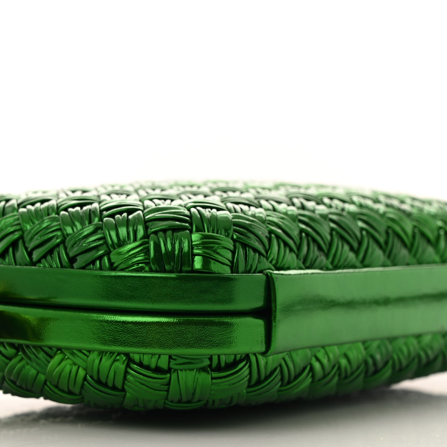 Metallic Calfskin Intrecciato Knot On Strap Envy