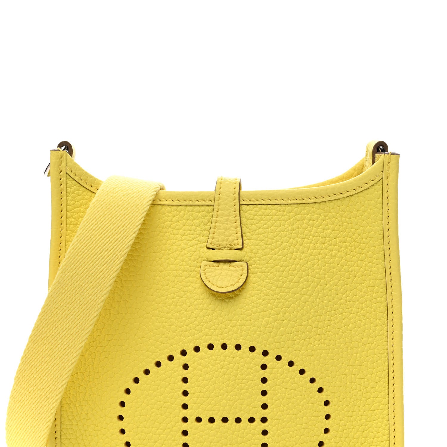 Hermes Taurillon Clemence Evelyne TPM Lime 8 of 11